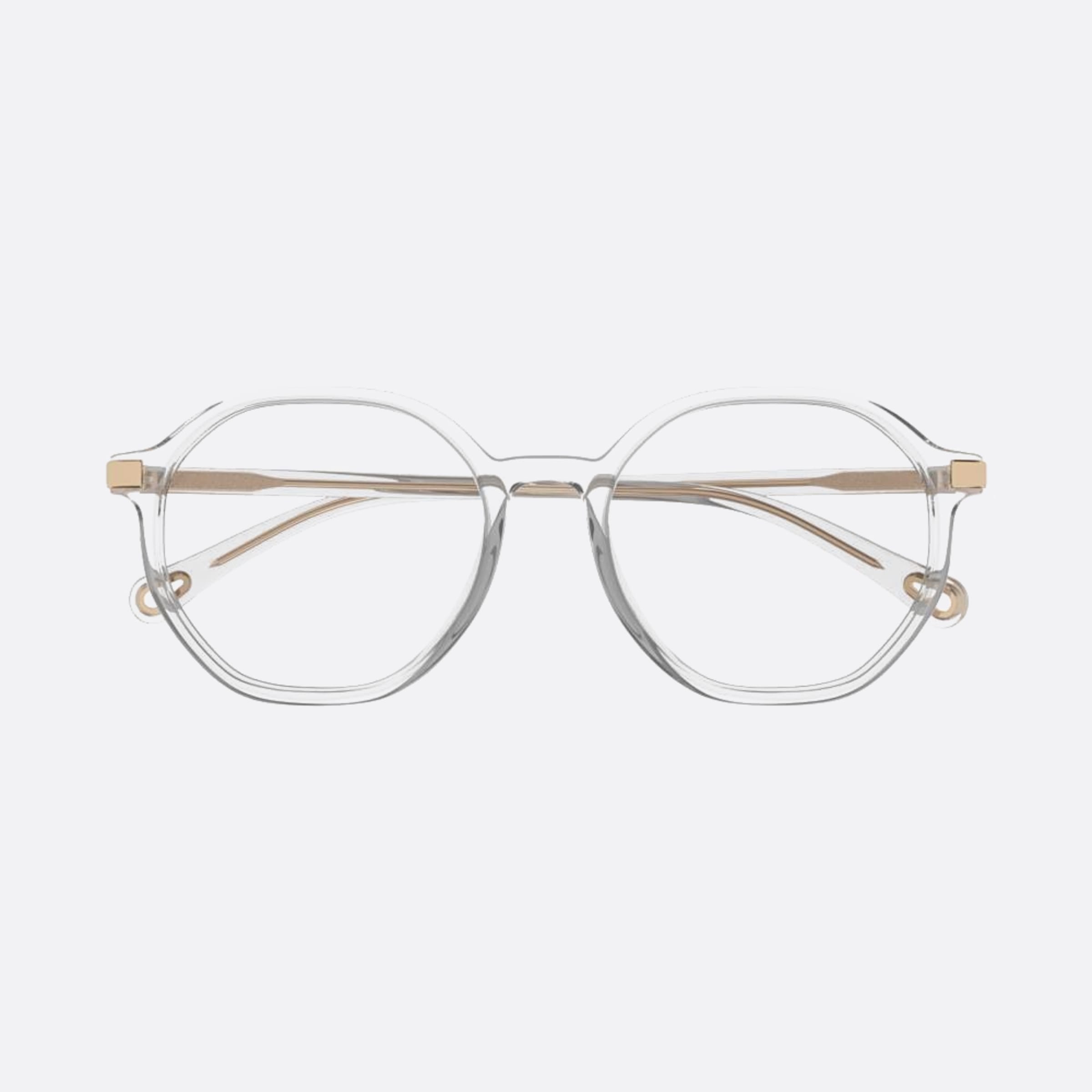 Chloe 53mm Ch0249oa Transparent Round Women Eyeglasses - Main View