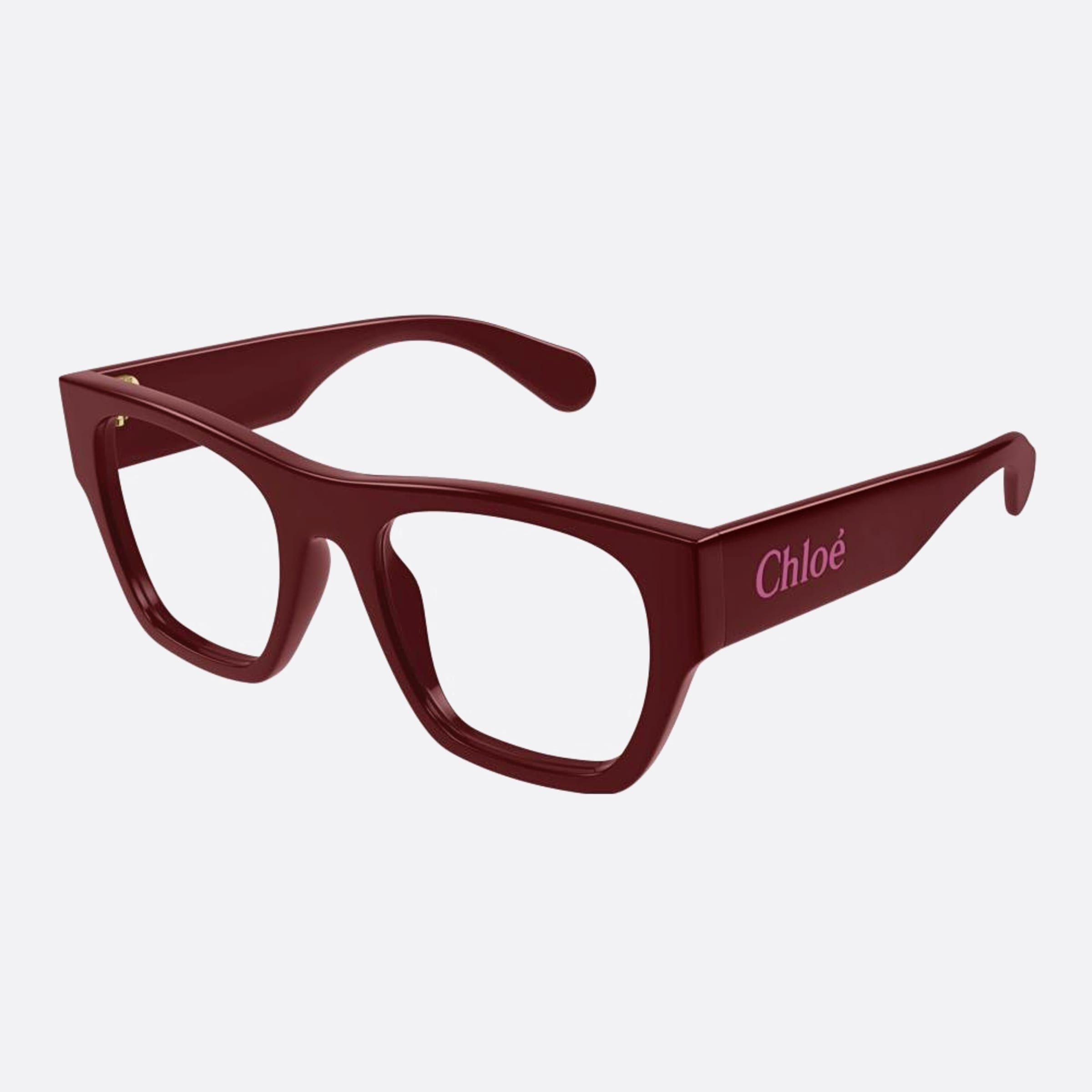 Chloe 52mm Cer Violet Squared Women Eyeglasses - Side View