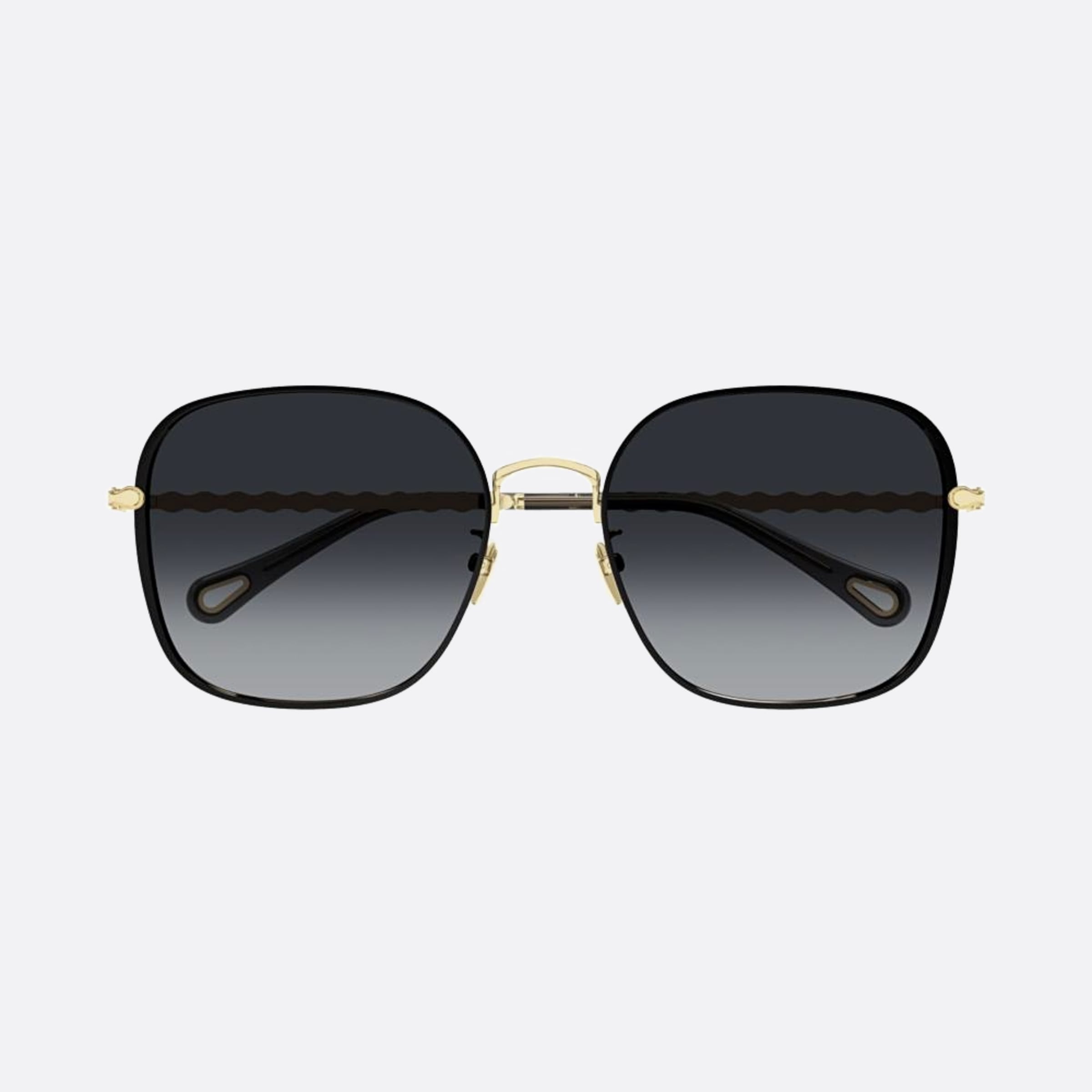 Chloe 57mm Gold Geometric Women Sunglasses - Main View