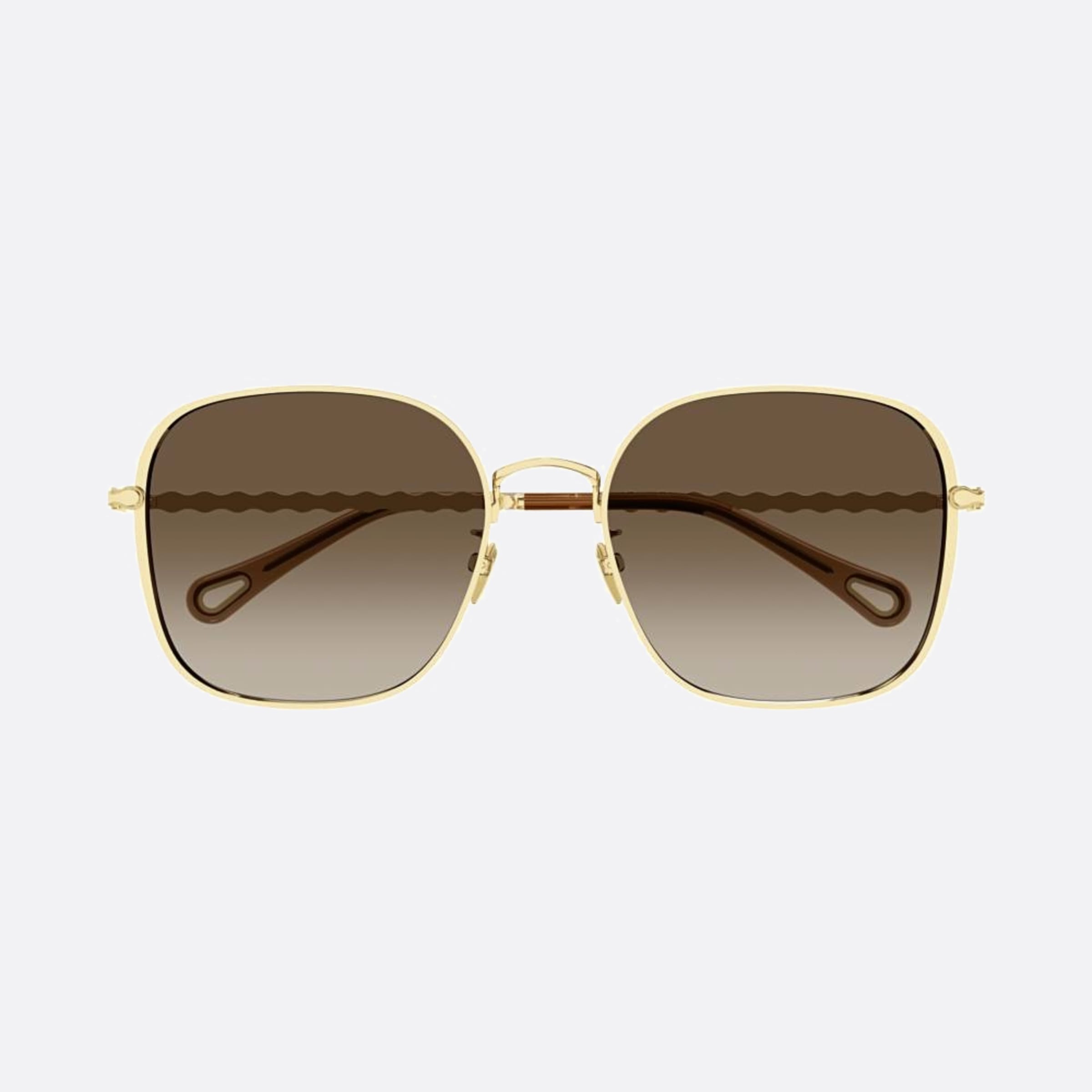 Chloe 57mm Gdbr Gold Geometric Women Sunglasses - Main View
