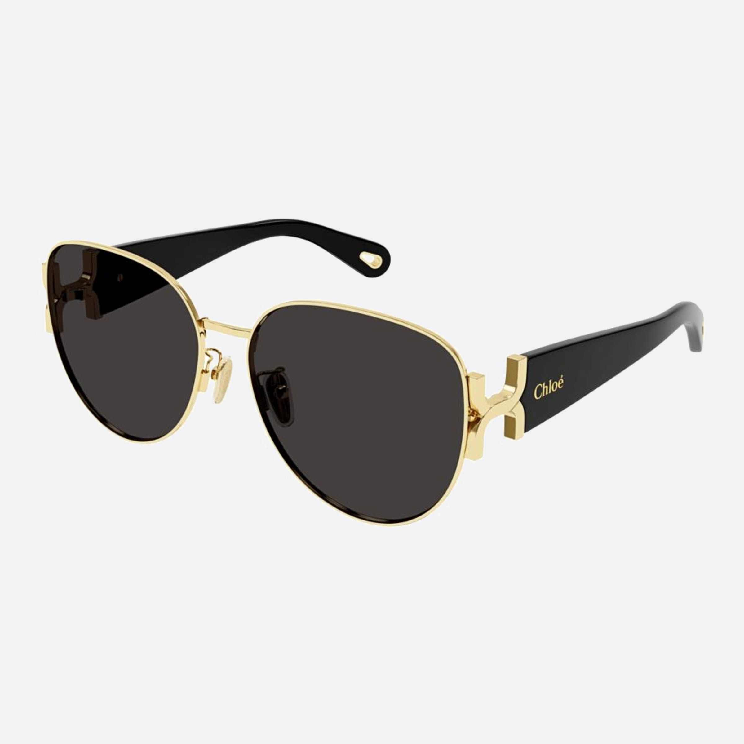 Chloe 61mm Bkgy Brown Cat Eye Women Sunglasses - Side View