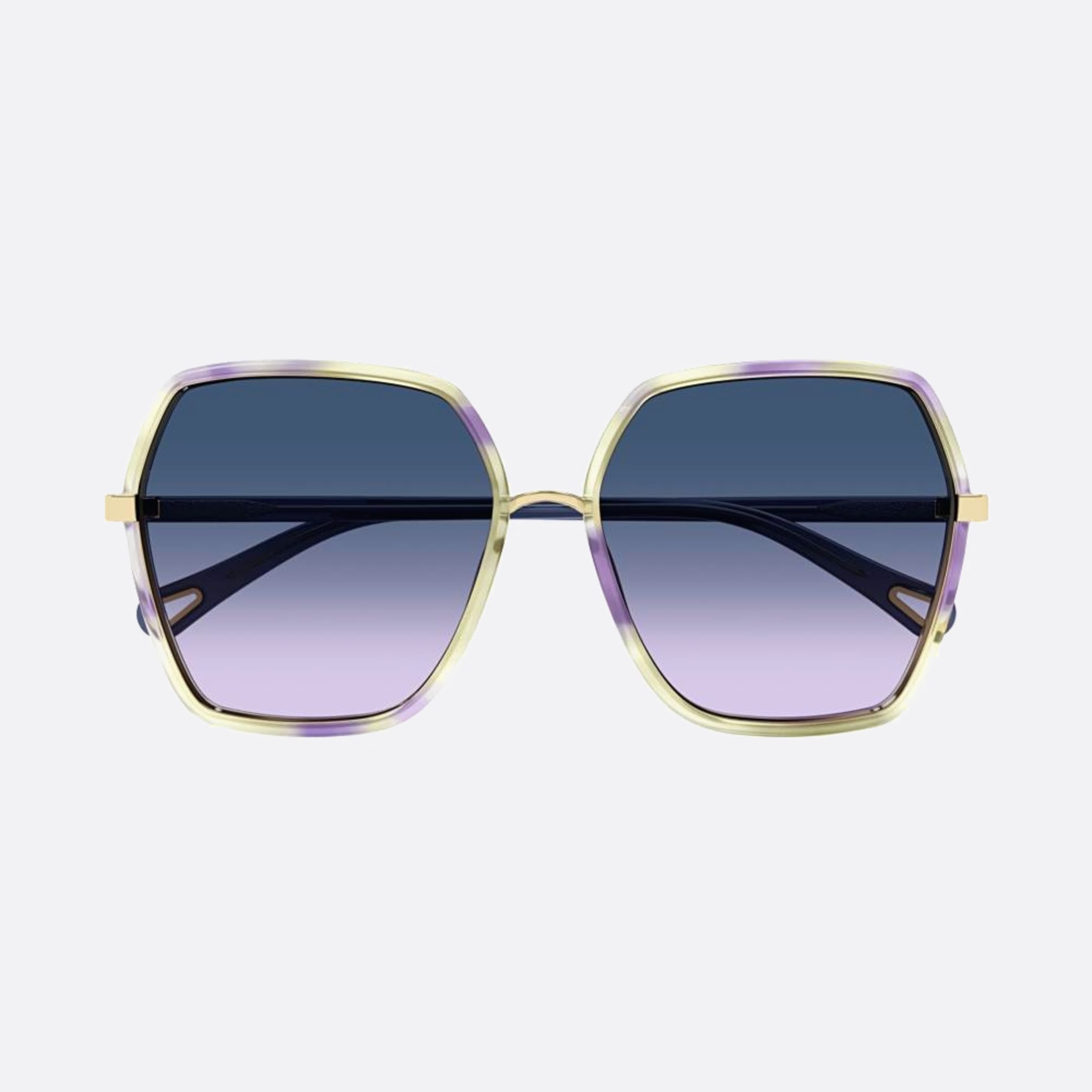 Chloe 58mm Hvgv Violet Oversize Women Sunglasses - Main View