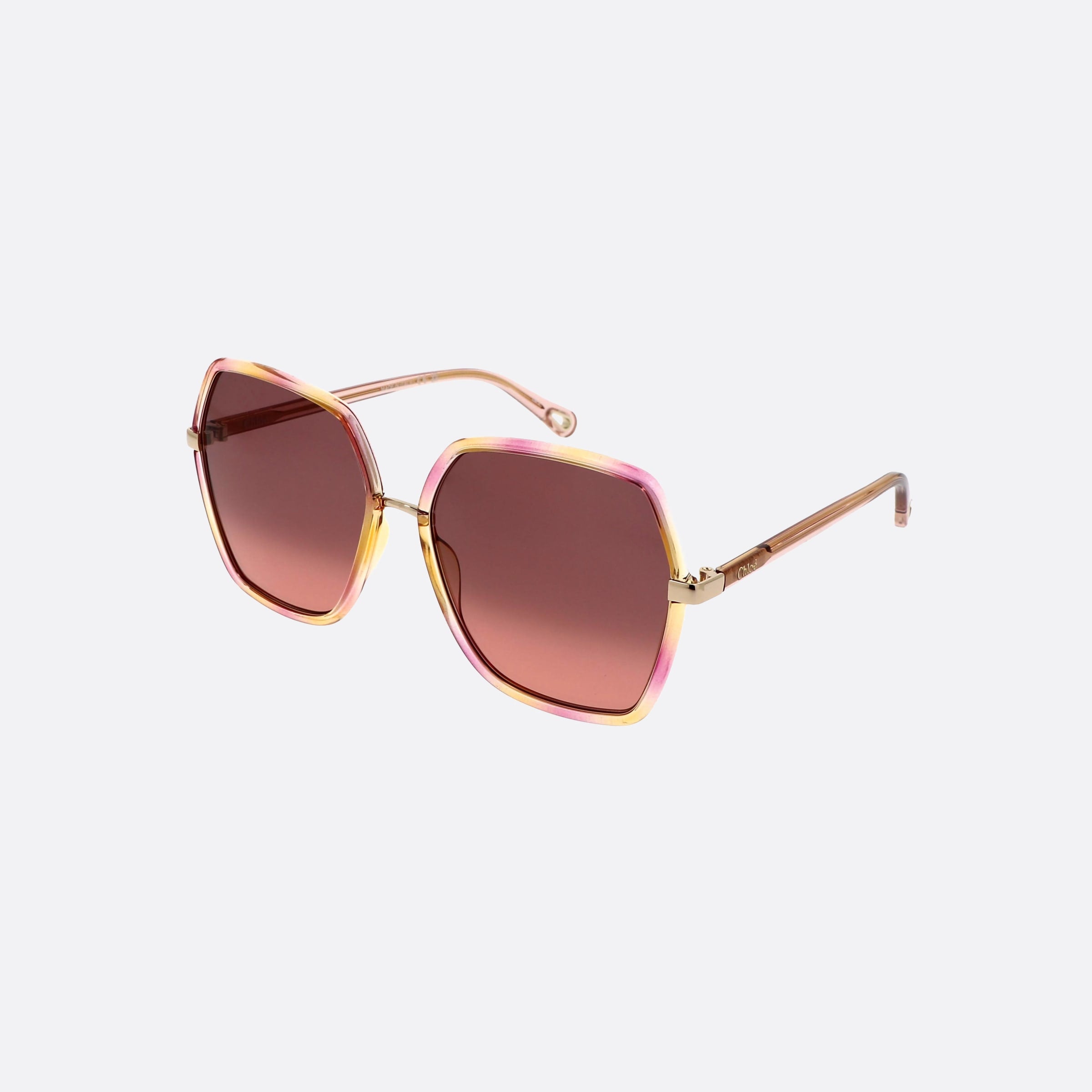 Chloe 58mm Hypp Pink Oversize Women Sunglasses - Main View