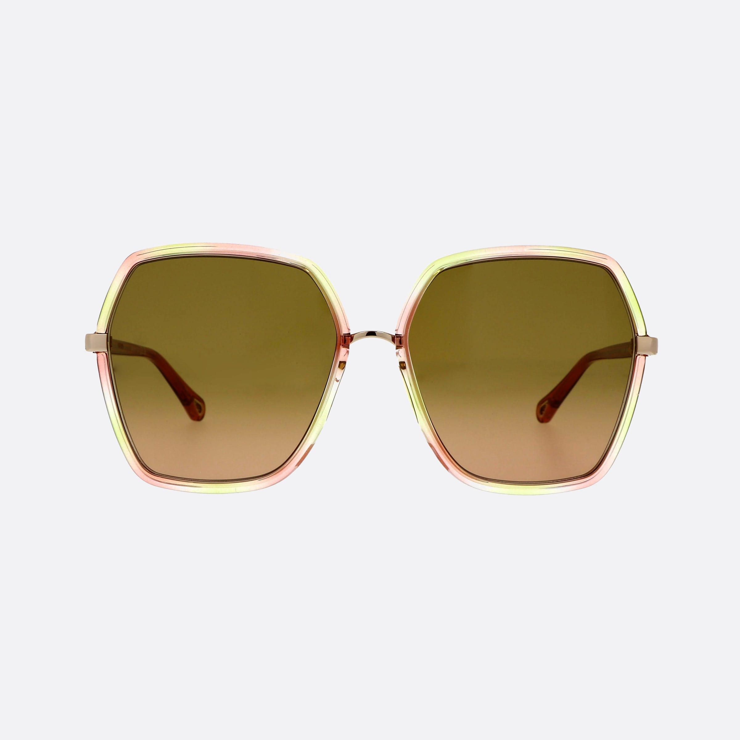 Chloe 58mm Hgog Orange Oversize Women Sunglasses - Side View