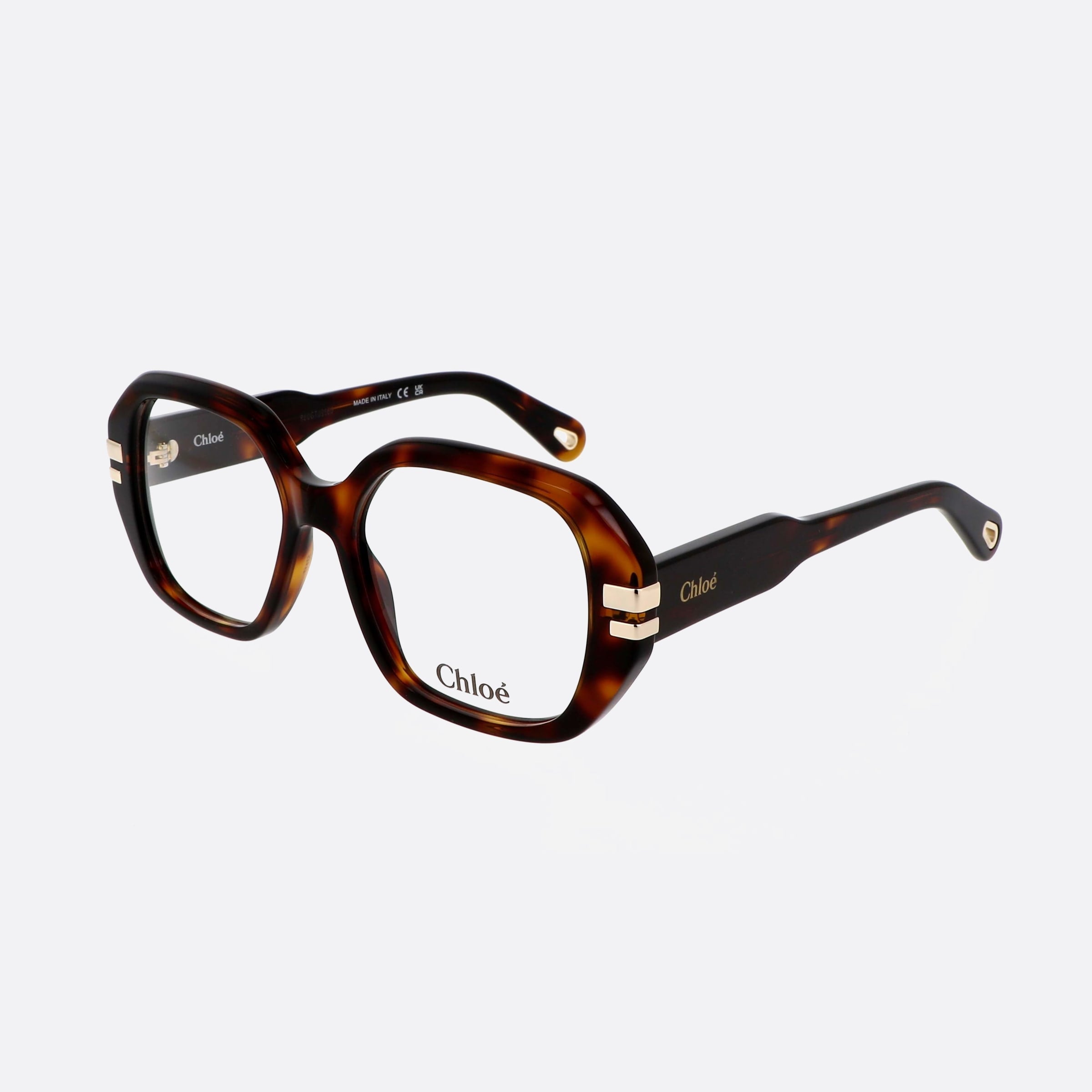 Chloe 53mm Havana Squared Women Eyeglasses - Main View
