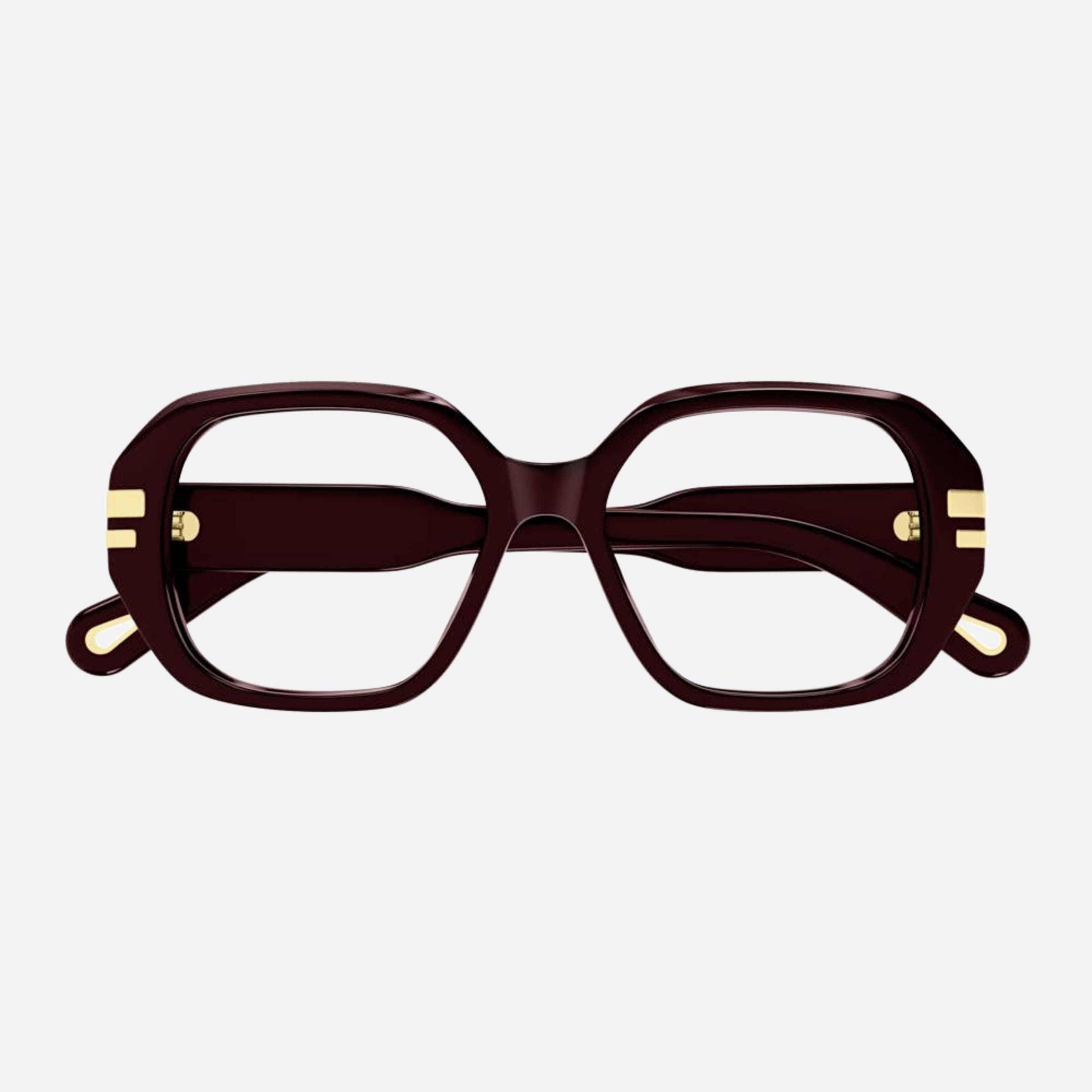 Chloe 53mm Red Squared Women Eyeglasses - Main View
