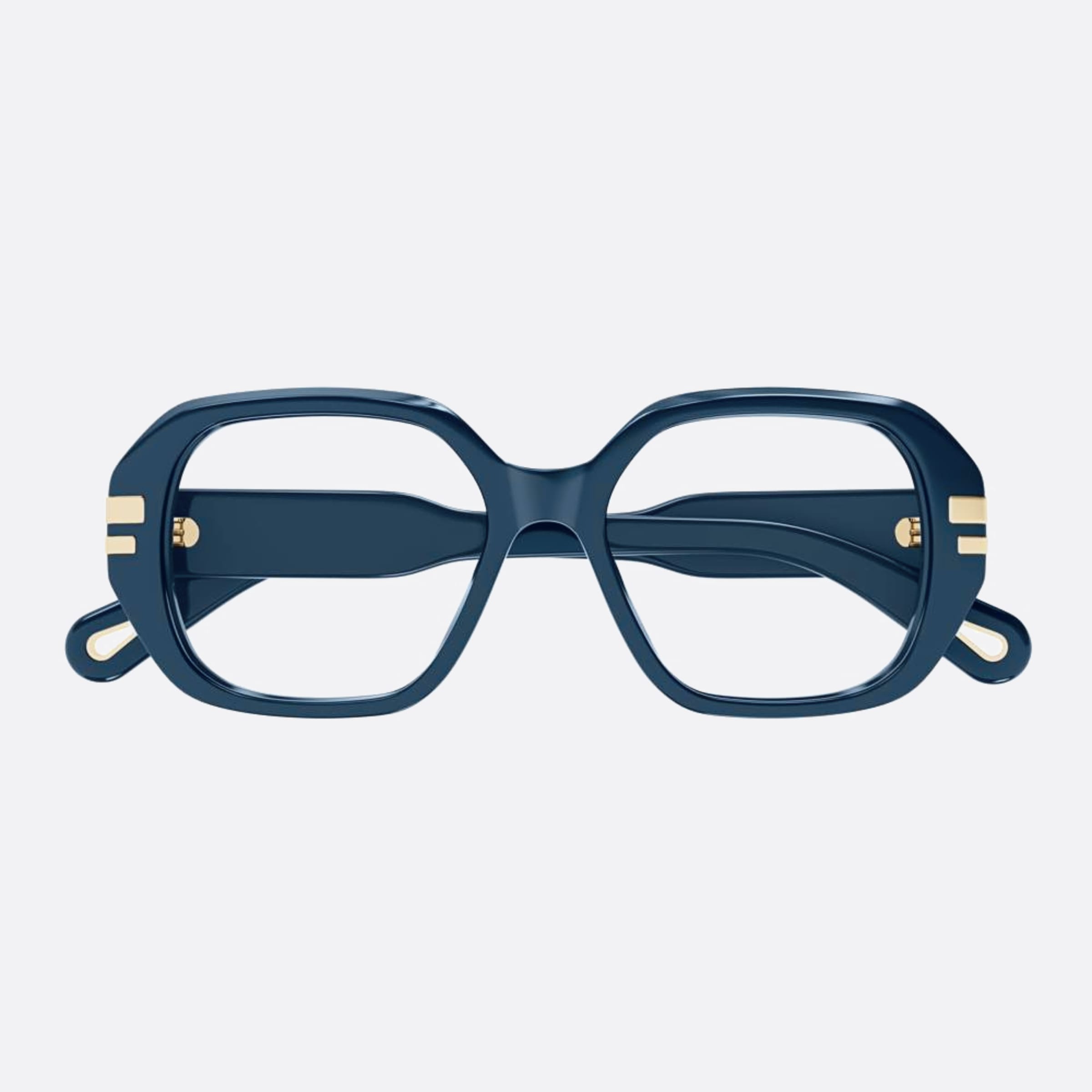 Chloe 53mm Blue Squared Women Eyeglasses - Main View