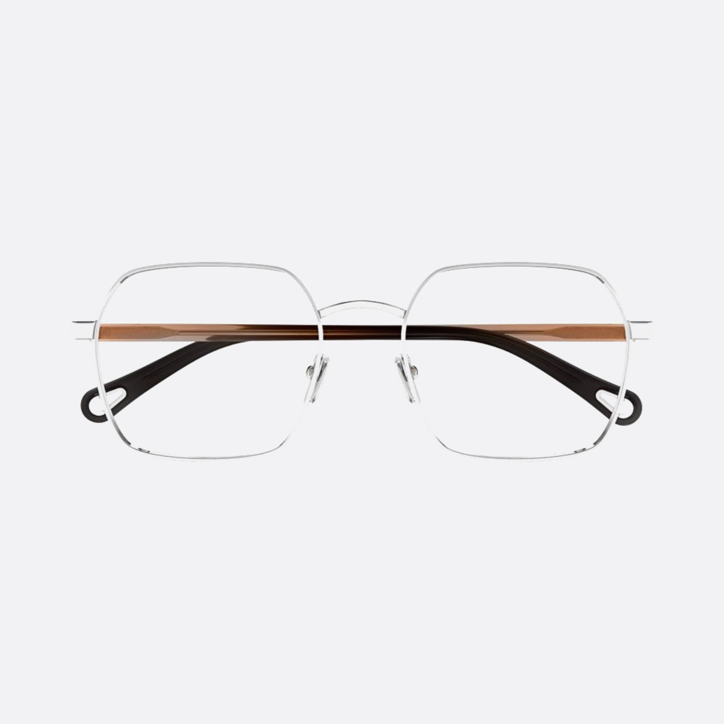 Chloe 52mm Silver Squared Women Eyeglasses - Main View