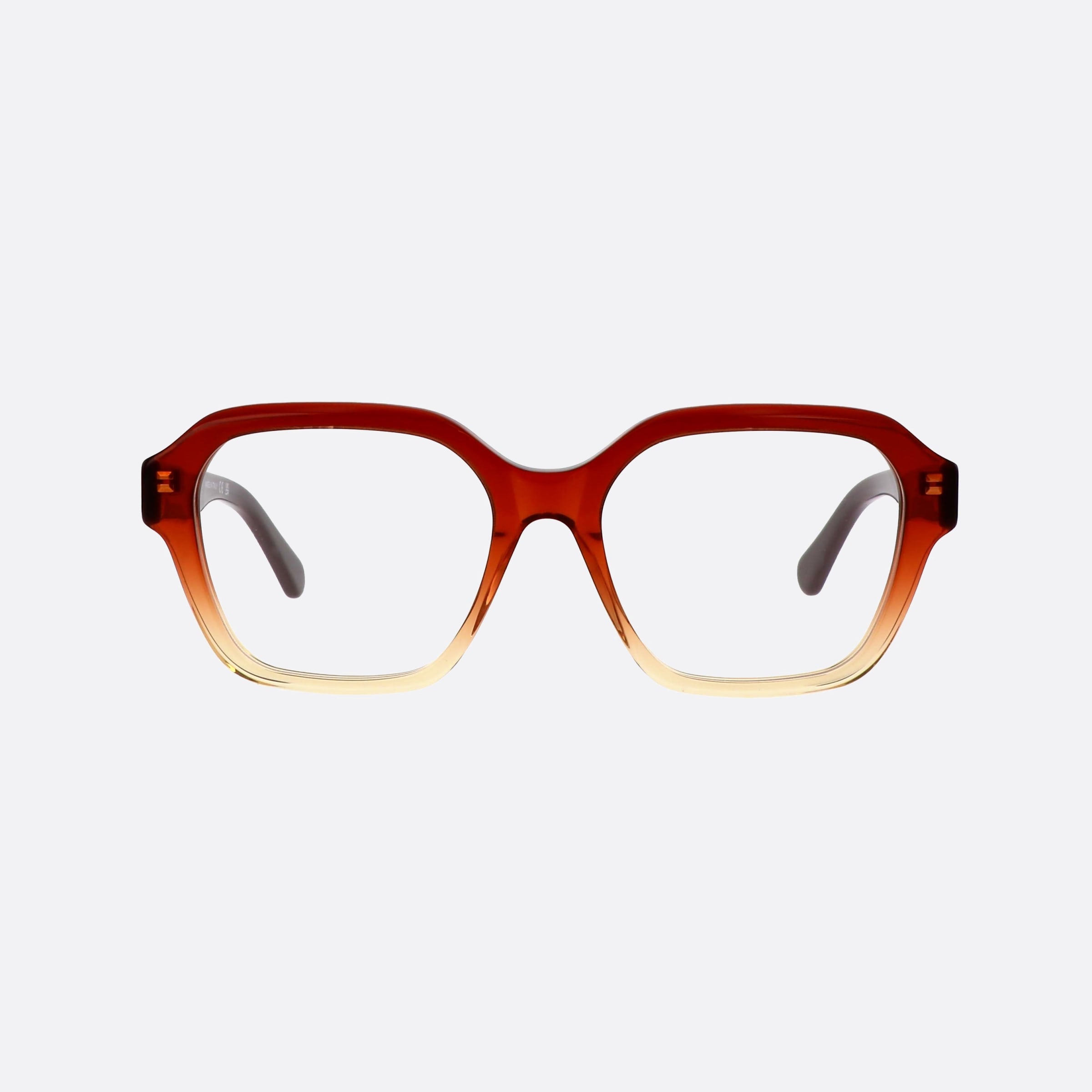 Chloe 53mm Brown Squared Women Eyeglasses - Side View