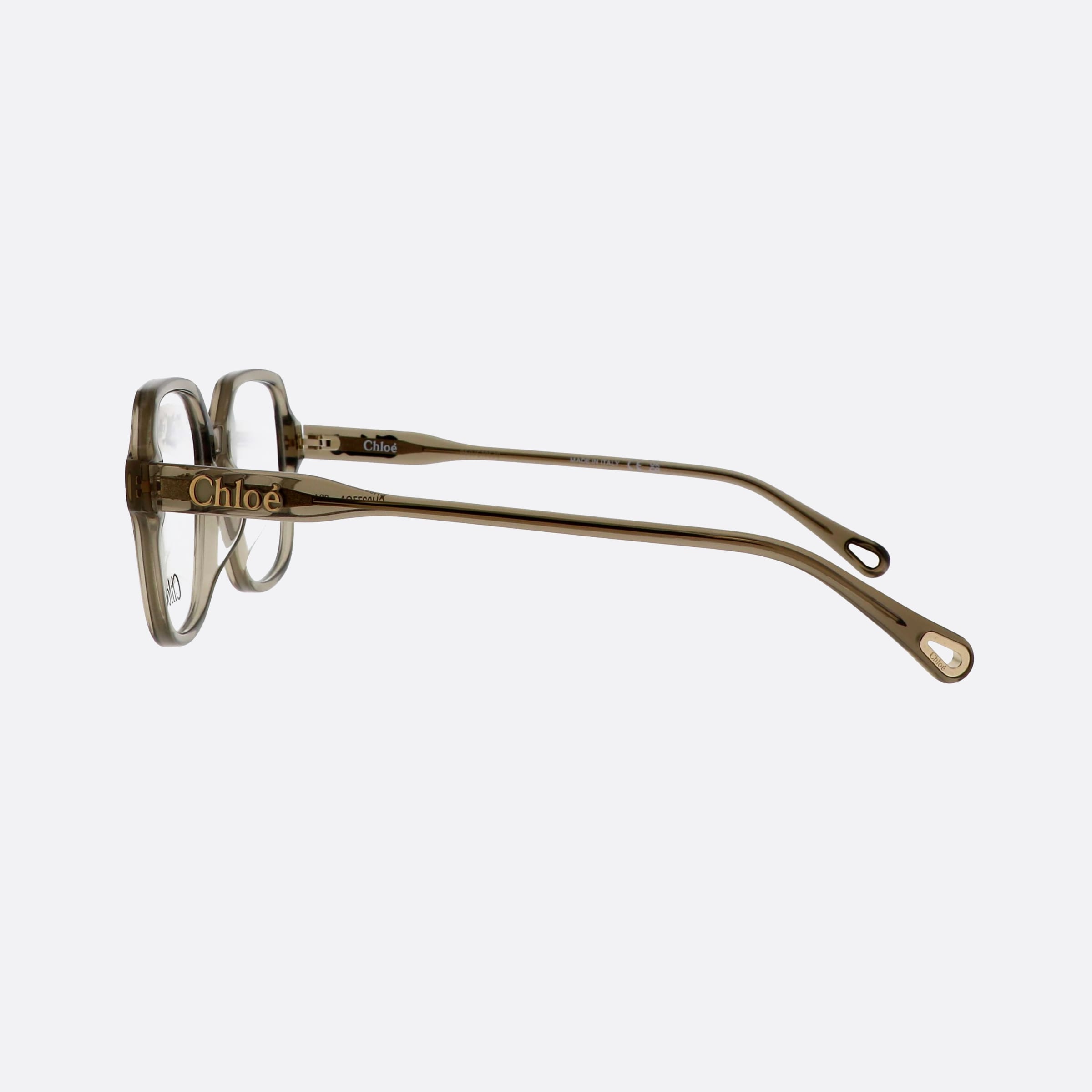 Chloe 53mm Ch0277oa Green Squared Women Eyeglasses - Detail View