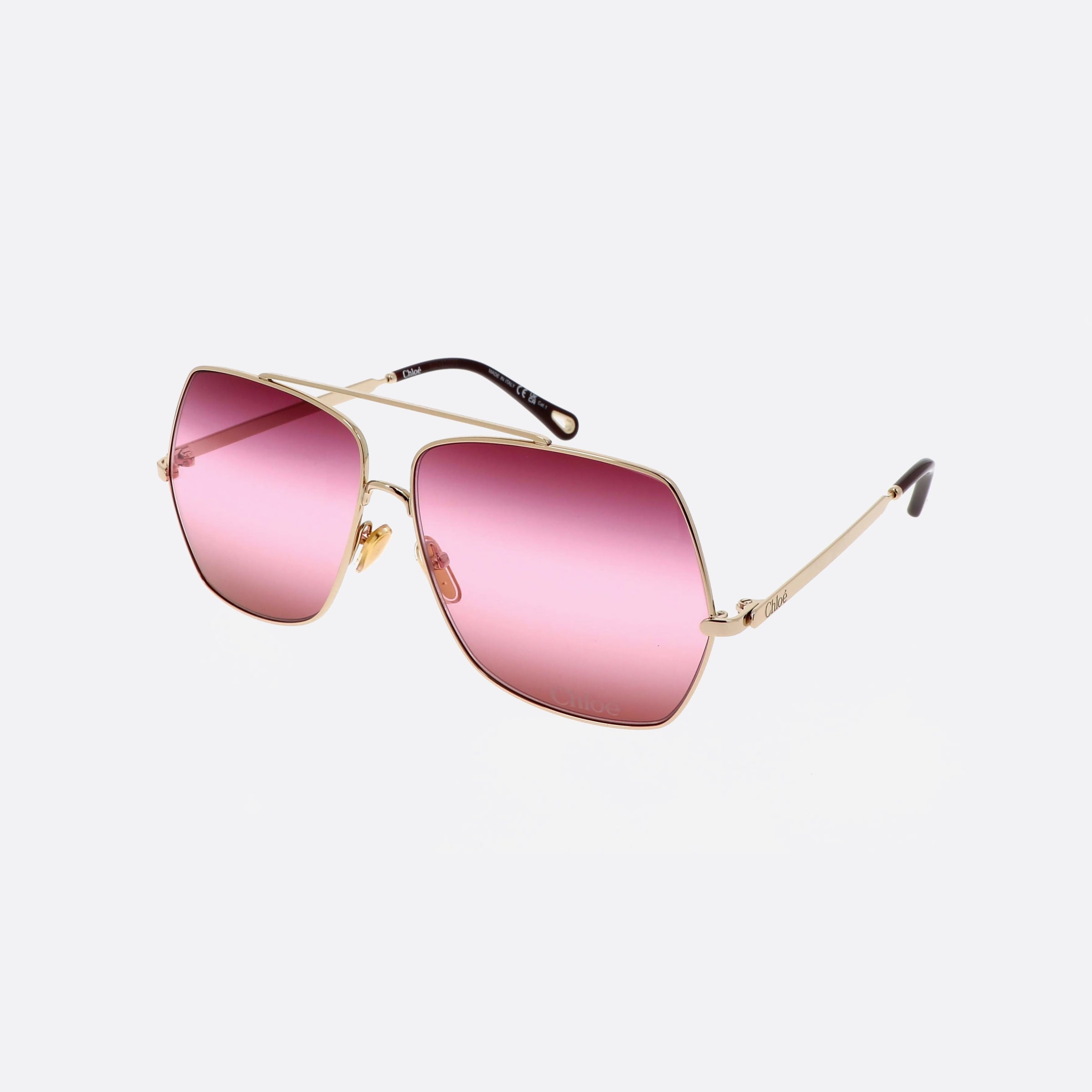 Chloe 62mm Gold Oversize Women Sunglasses - Main View