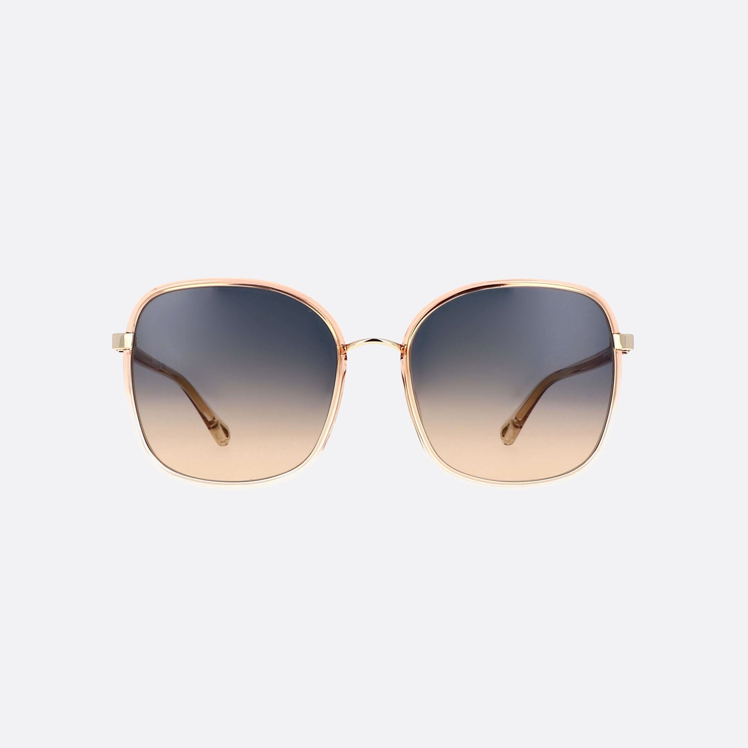 Chloe 59mm Frankie Orange Oversize Women Sunglasses - Side View