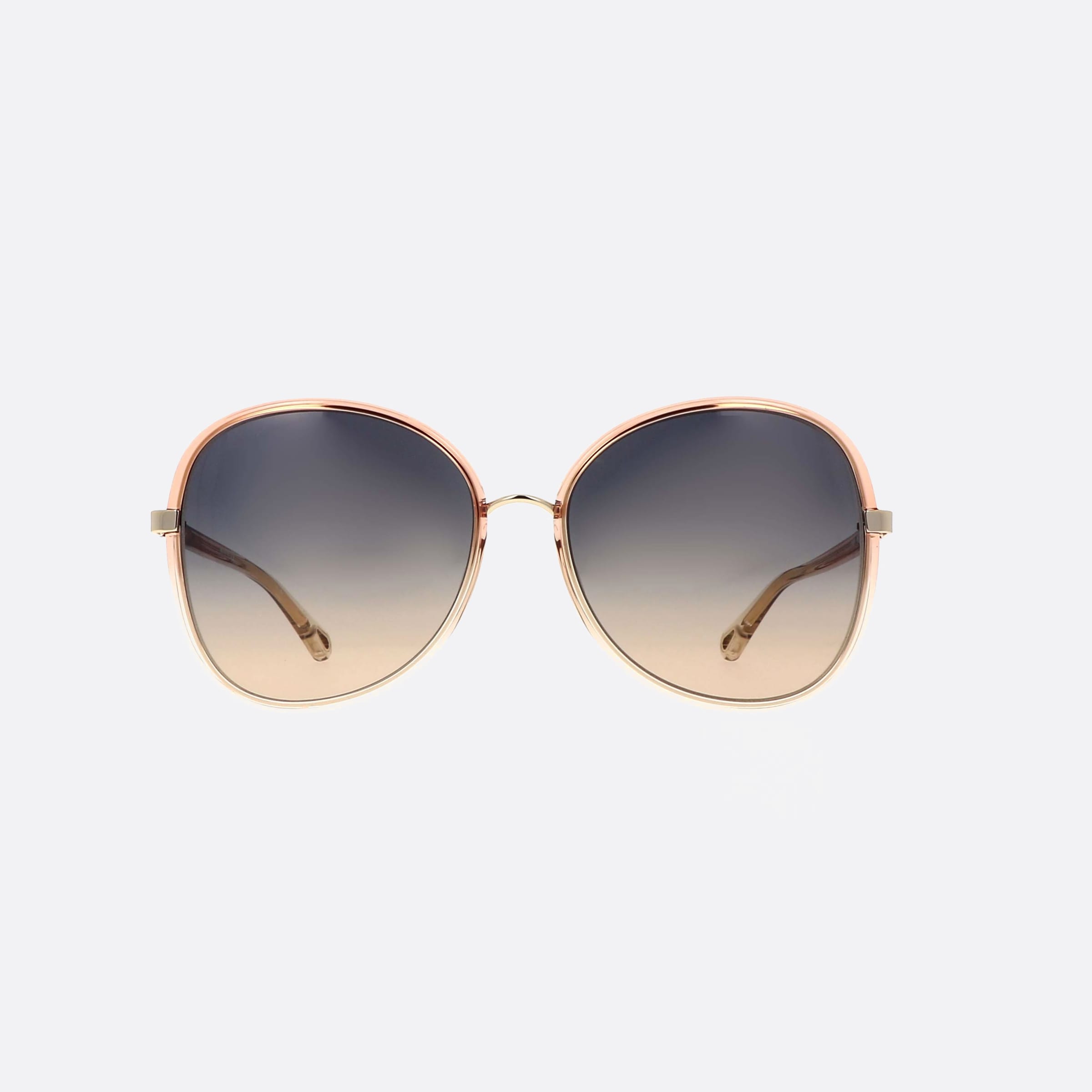 Chloe 60mm Franky Orange Butterfly Women Sunglasses - Side View