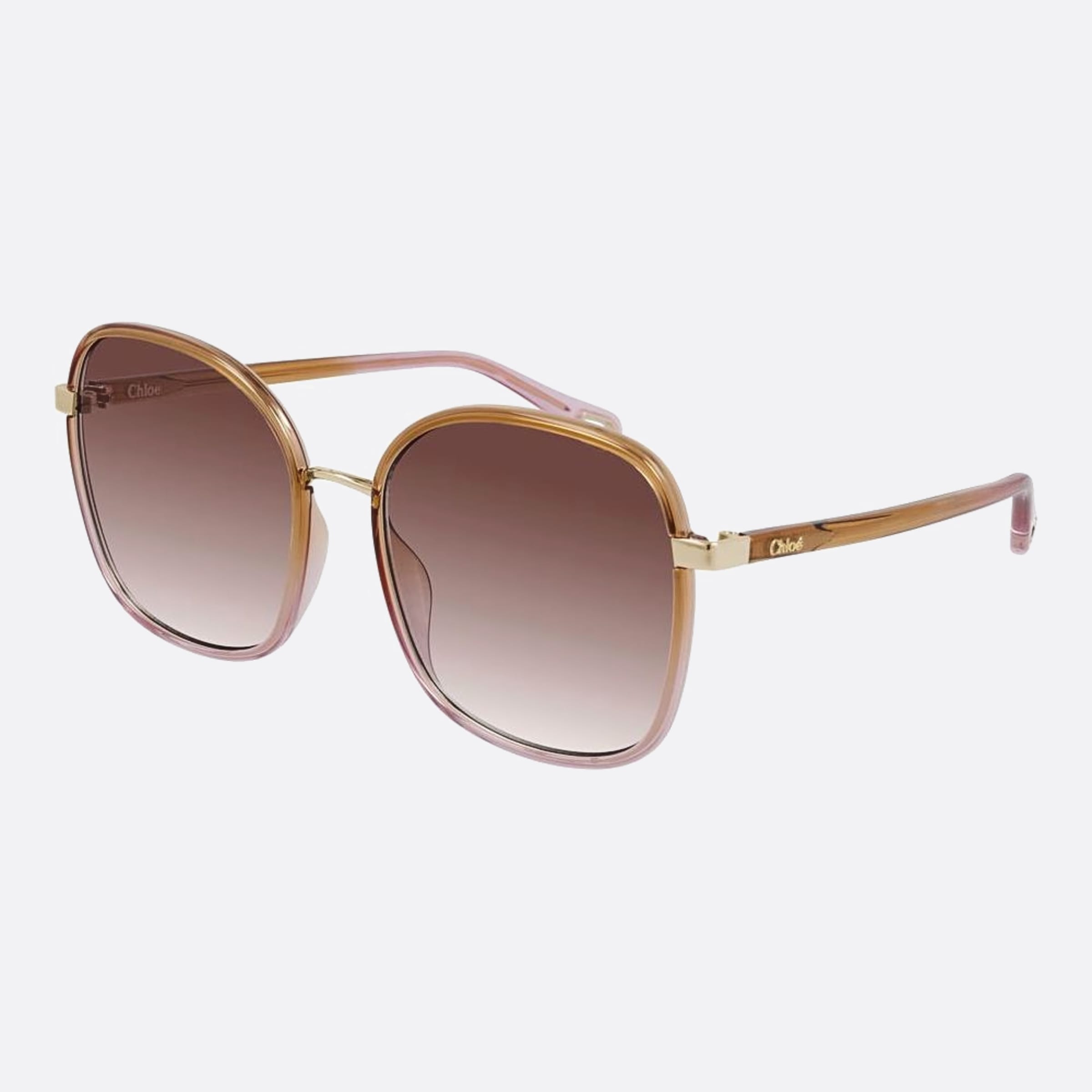 Chloe 59mm Franky Yellow Oversize Women Sunglasses - Side View