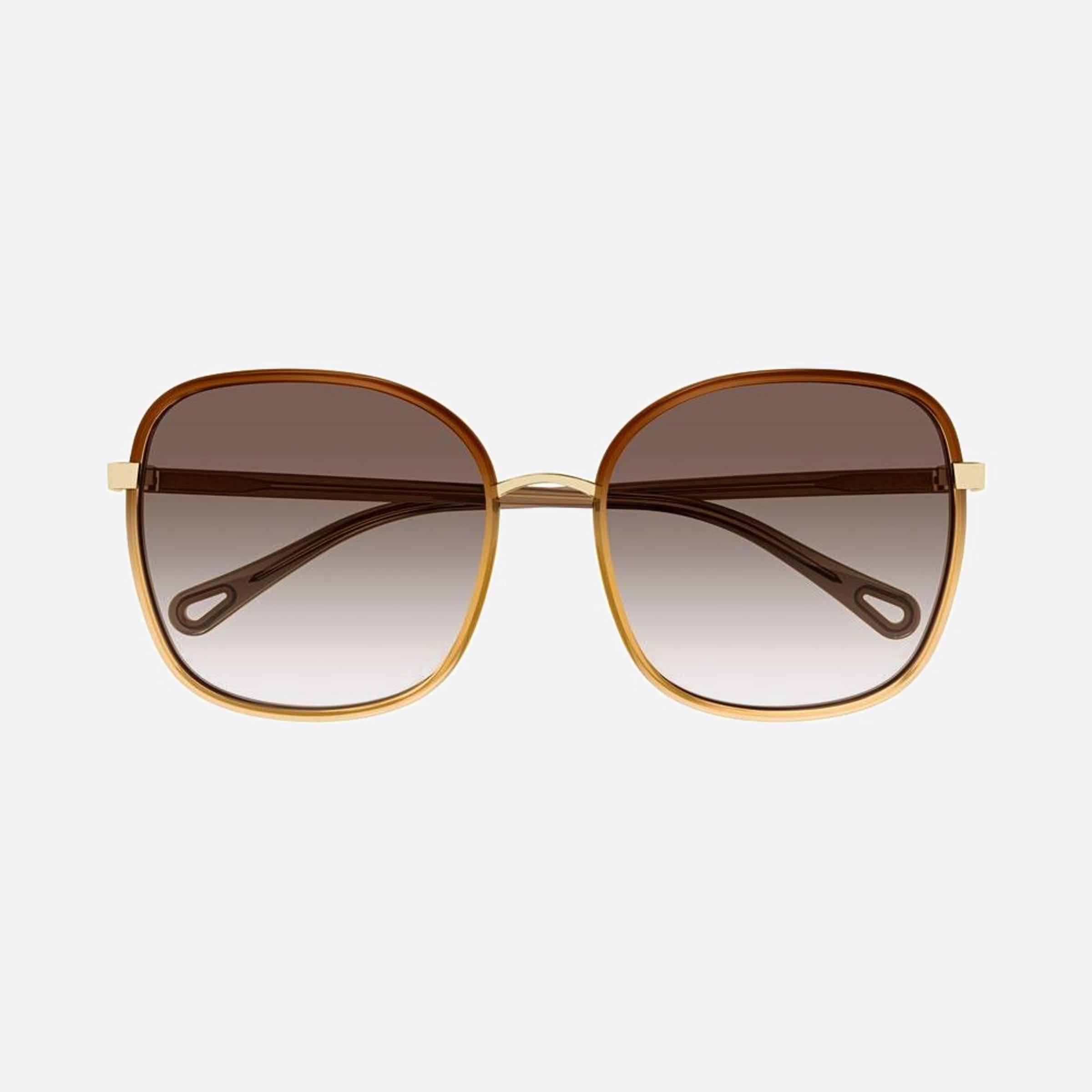 Chloe 59mm Franky Brown Oversize Women Sunglasses - Main View