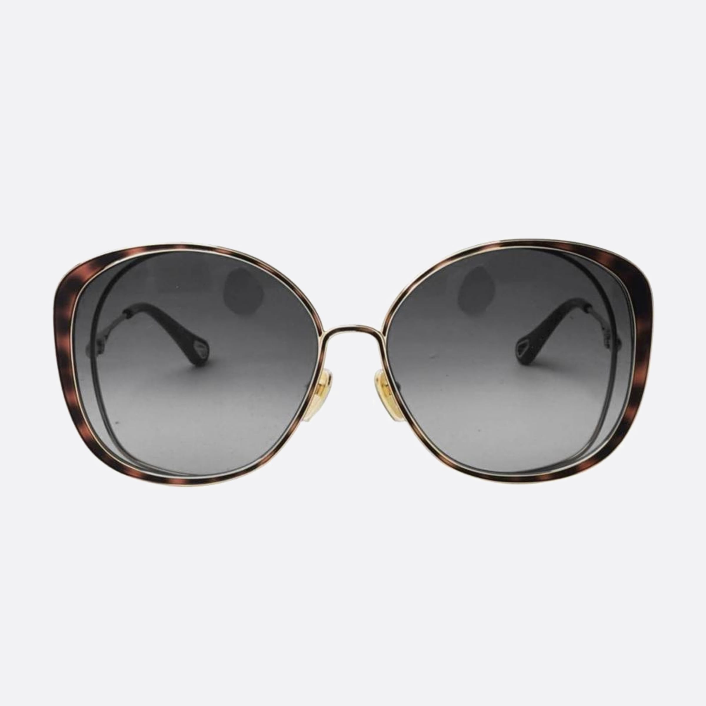 Chloe 63mm Women's Hanah Havana Visor Sunglasses - Main View