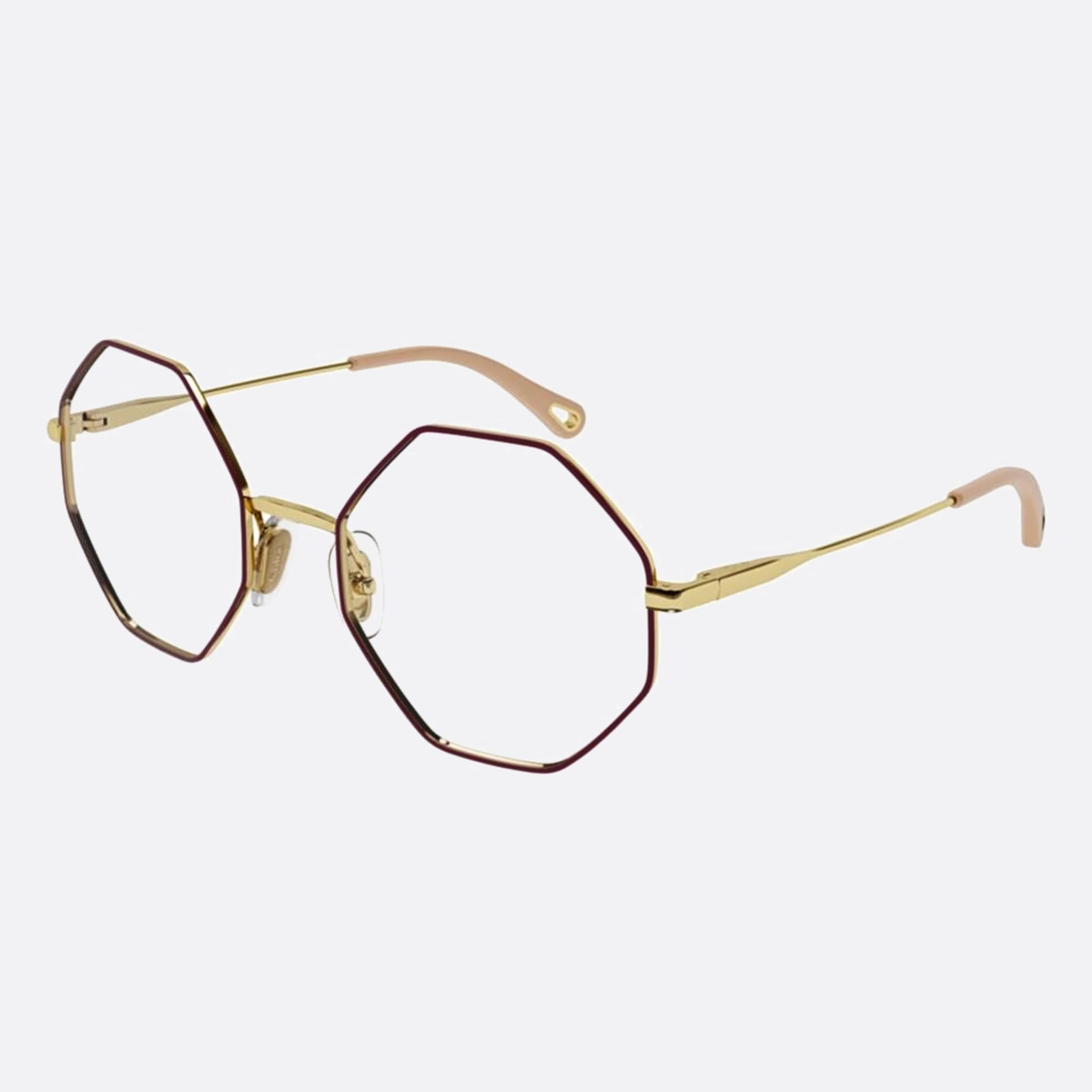 Chloe 50mm Joni Violet Geometric Women Eyeglasses - Side View