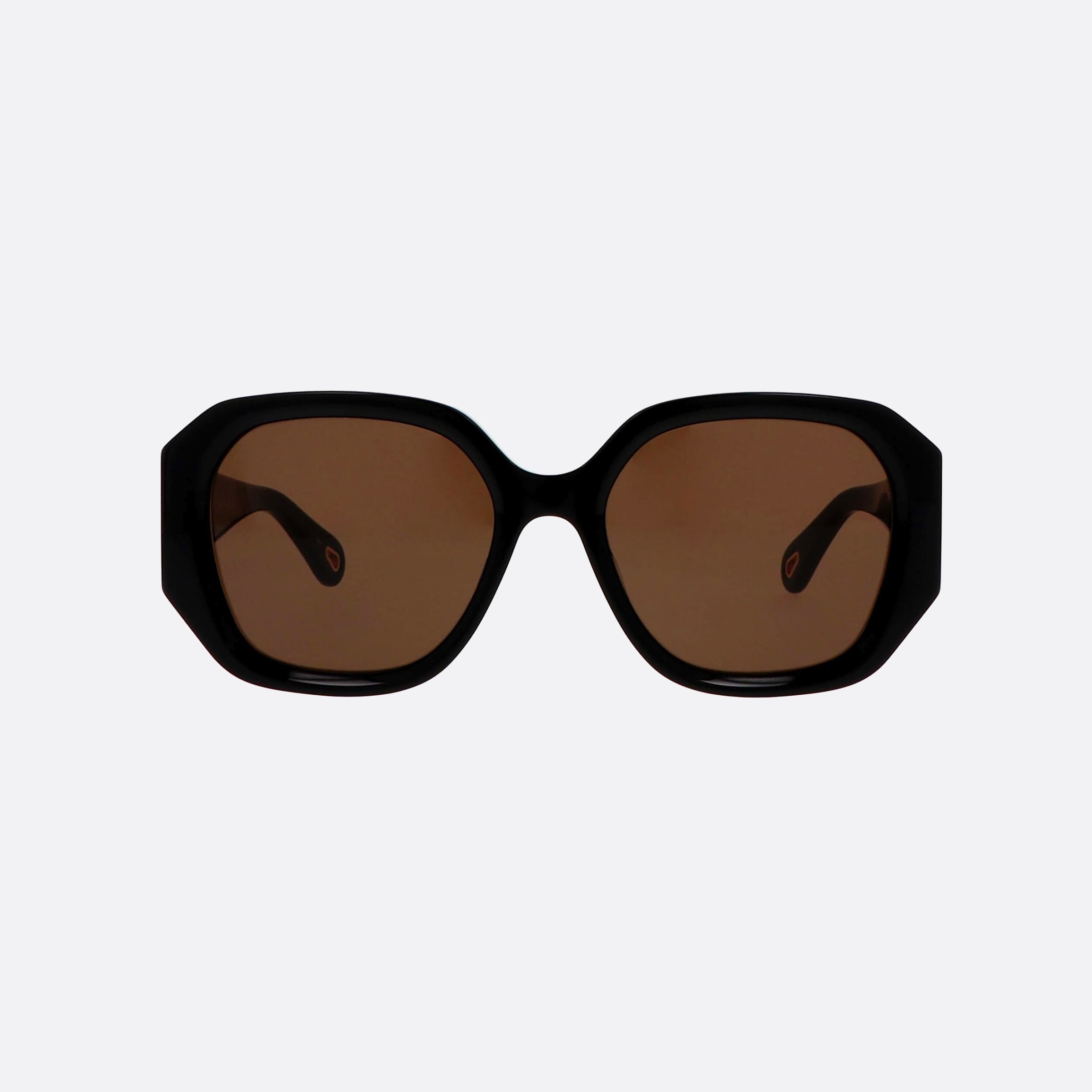 Chloe 56mm Marcie Black Oversize Women Sunglasses - Side View
