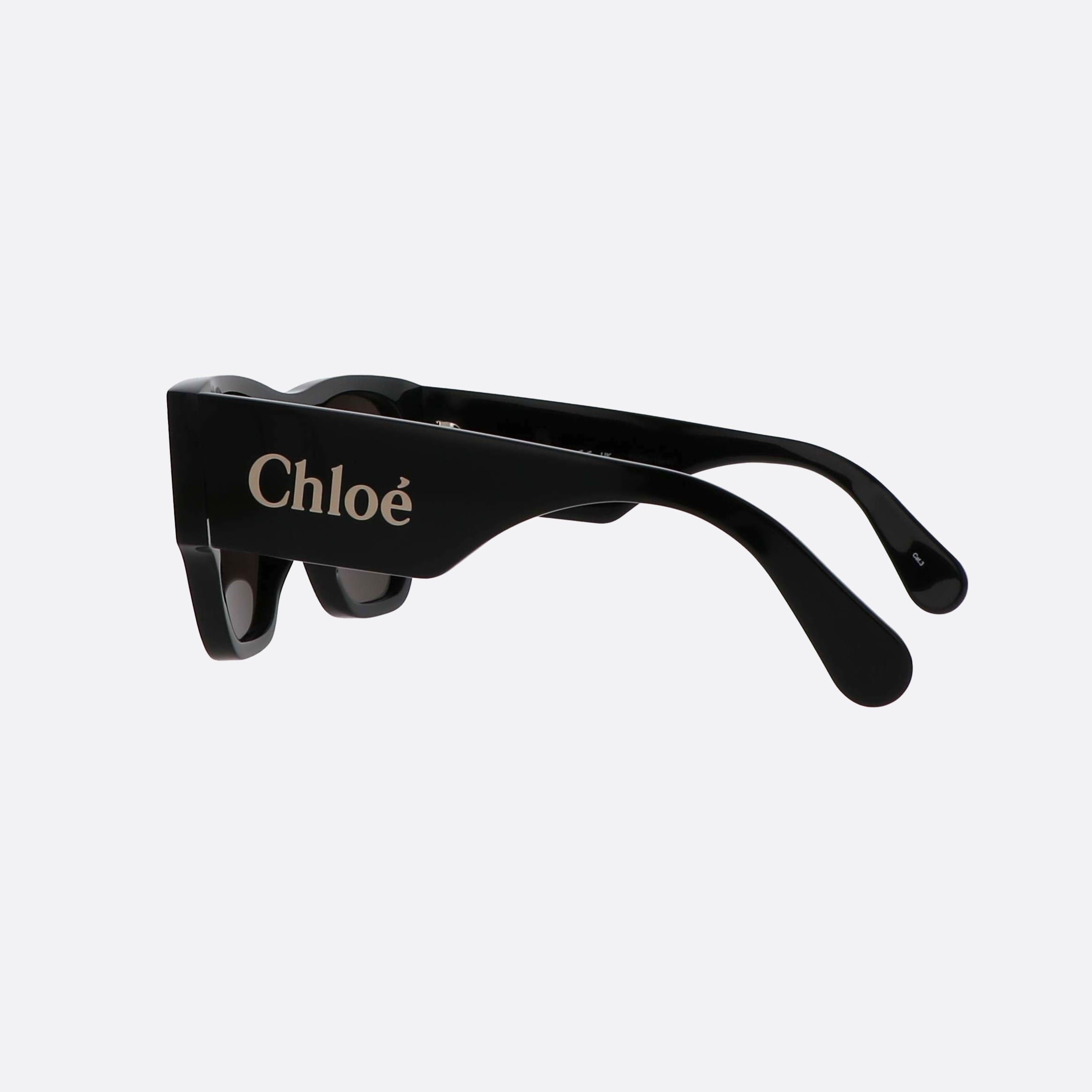 Chloe 53mm Naomy Black Squared Women Sunglasses - Detail View