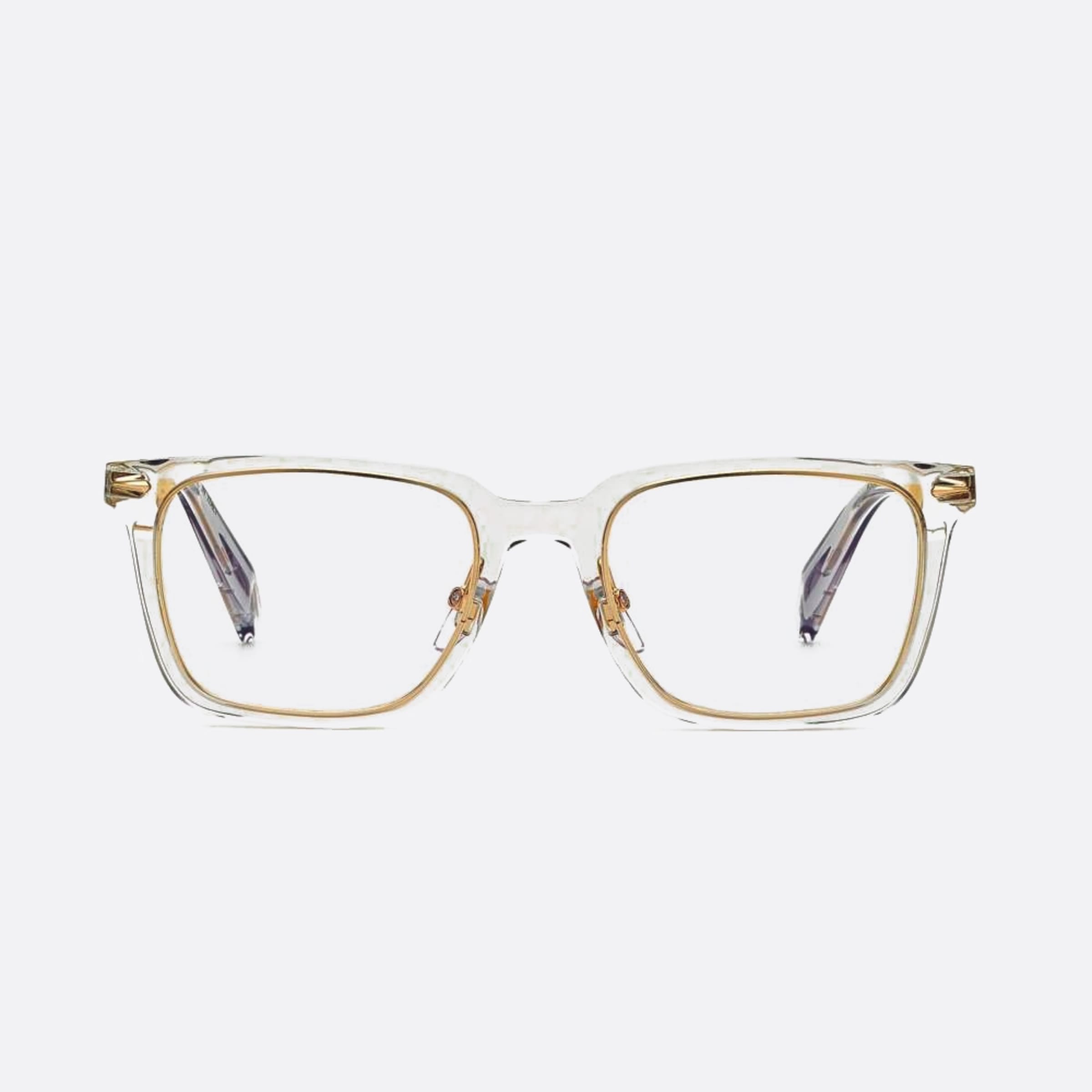 Chopard 52mm Vch346 06s8 Grey Geometric Unisex Eyeglasses - Main View