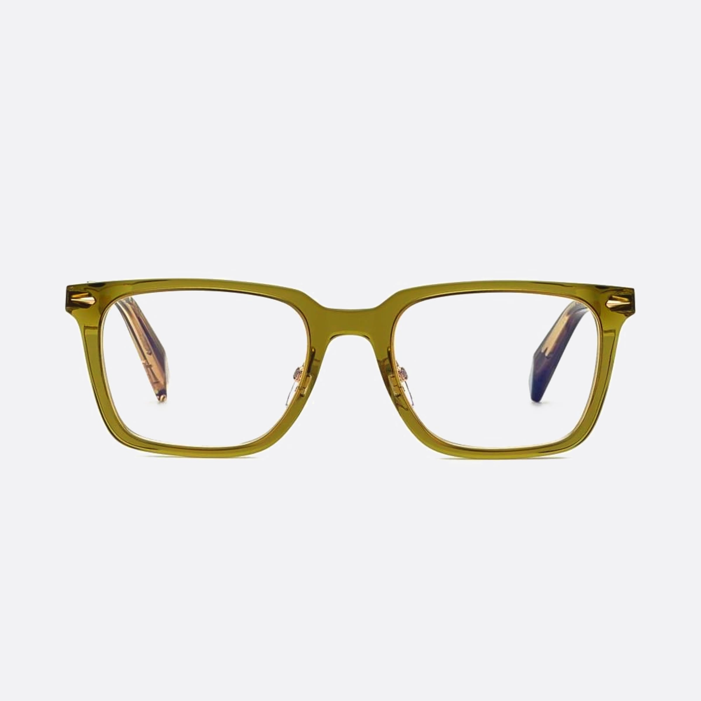 Chopard 52mm Vch346 09hf Green Geometric Unisex Eyeglasses - Main View