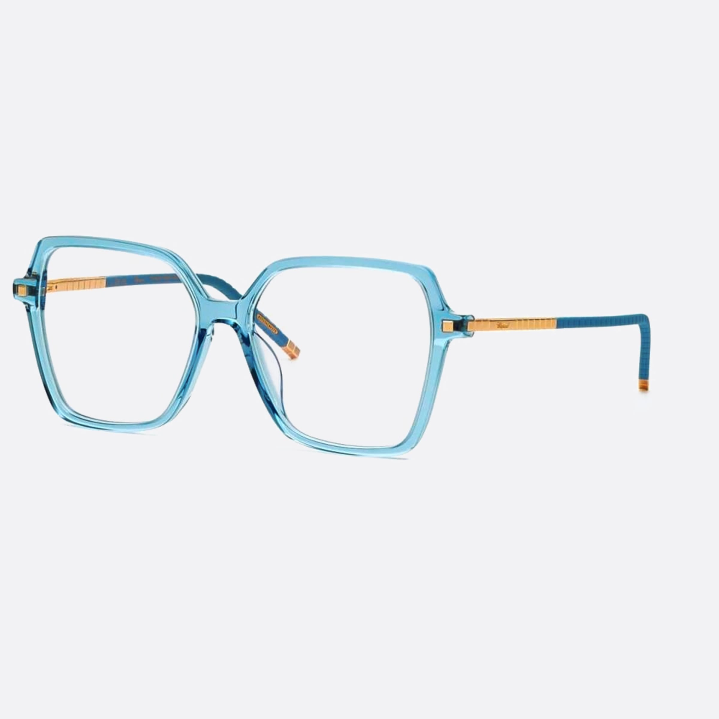 Chopard 55mm Vch348m 06na Blue Butterfly Women Eyeglasses - Side View