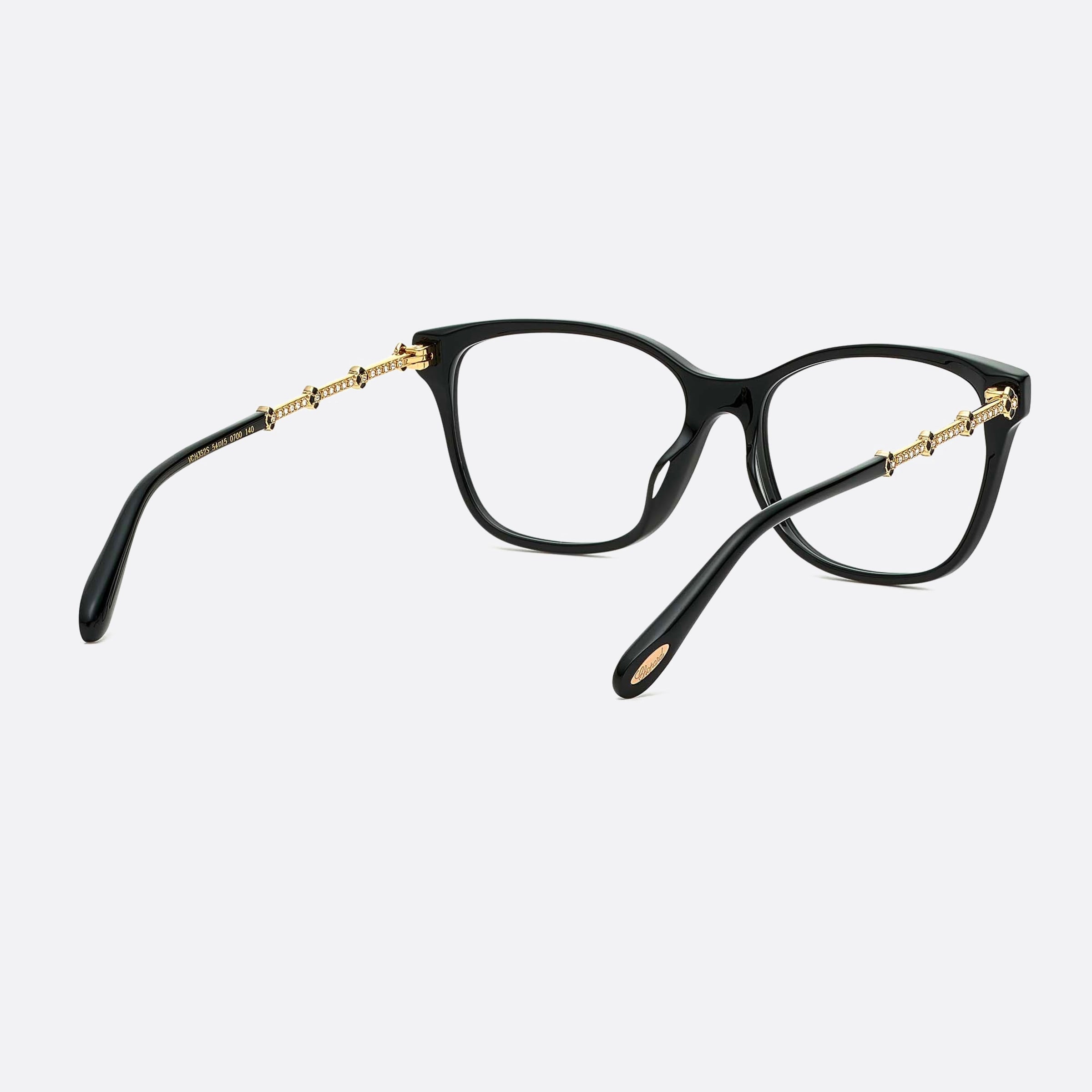 Chopard 54mm Vch352s Black Geometric Women Eyeglasses - Additional Angle