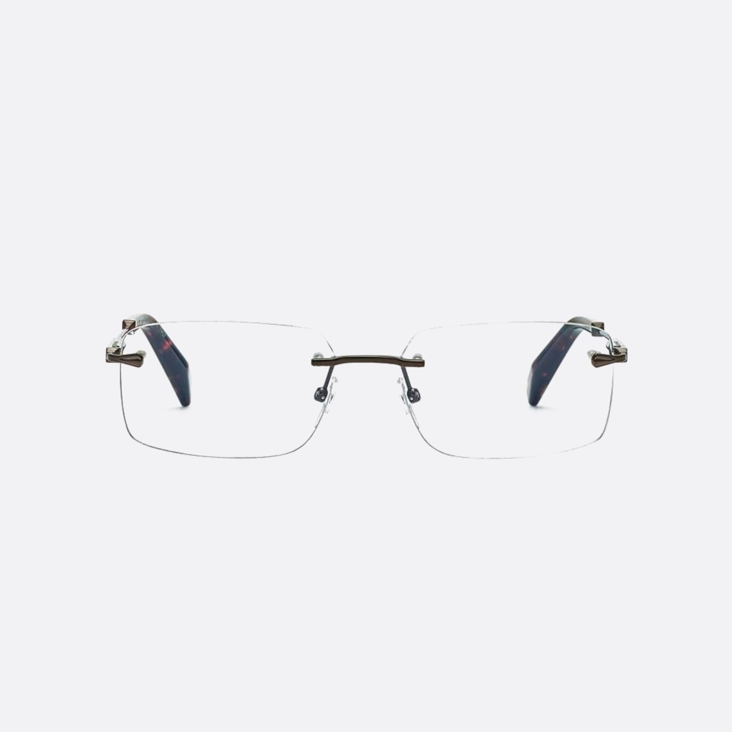 Chopard 58mm Vchg57 Ruthenium Geometric Unisex Eyeglasses - Main View
