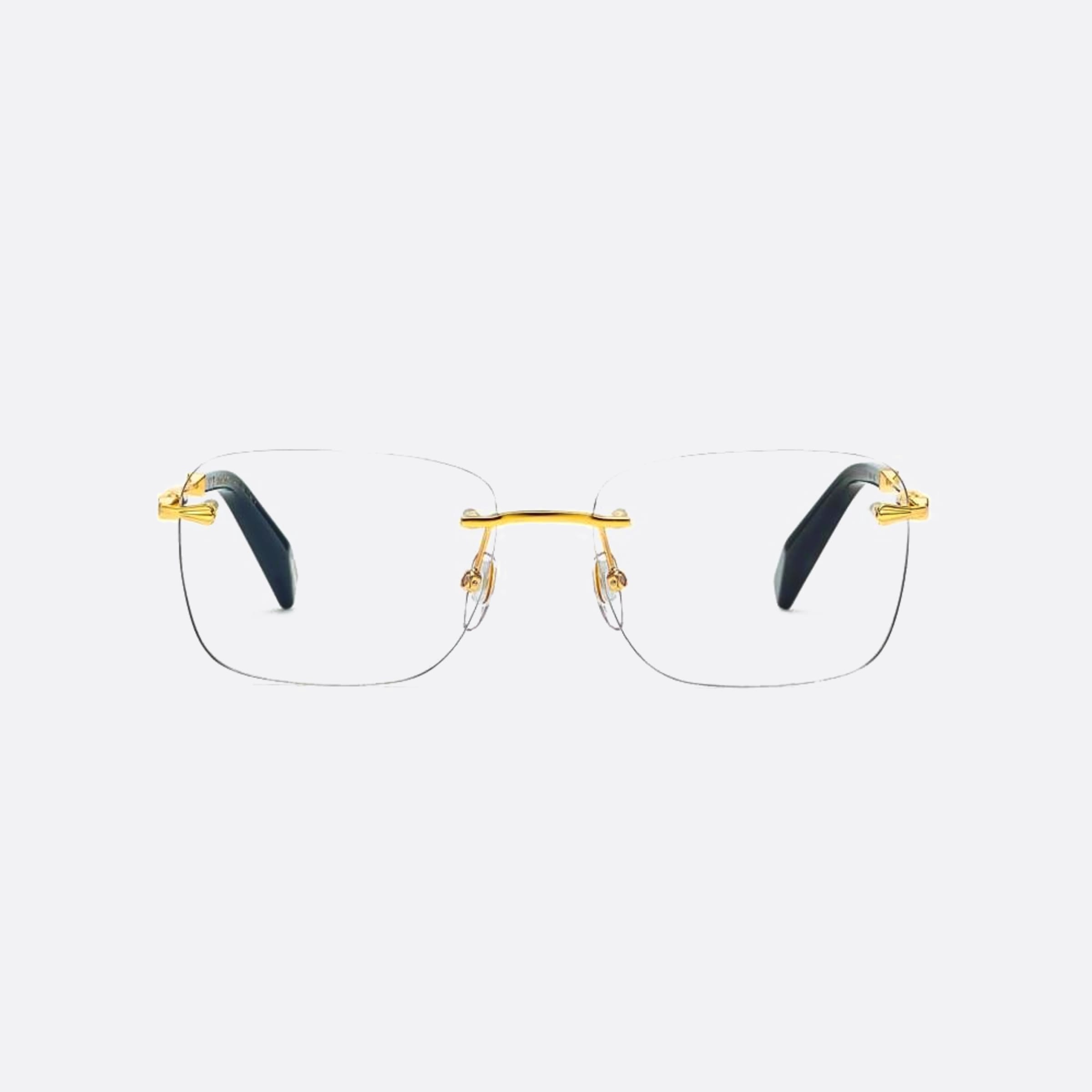 Chopard 57mm Vchg58 Gold Geometric Unisex Eyeglasses - Main View