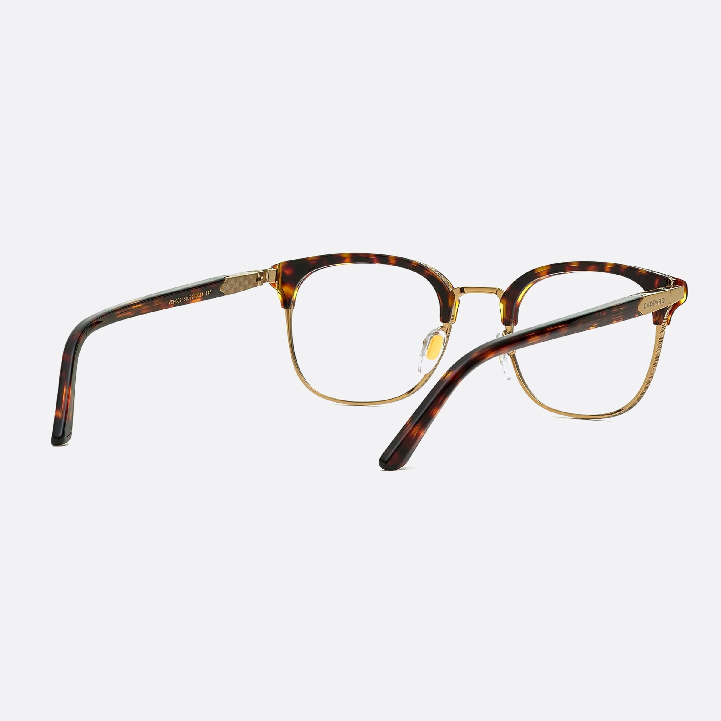 Chopard 51mm Vchg59 Gold Round Unisex Eyeglasses - Lifestyle Shot