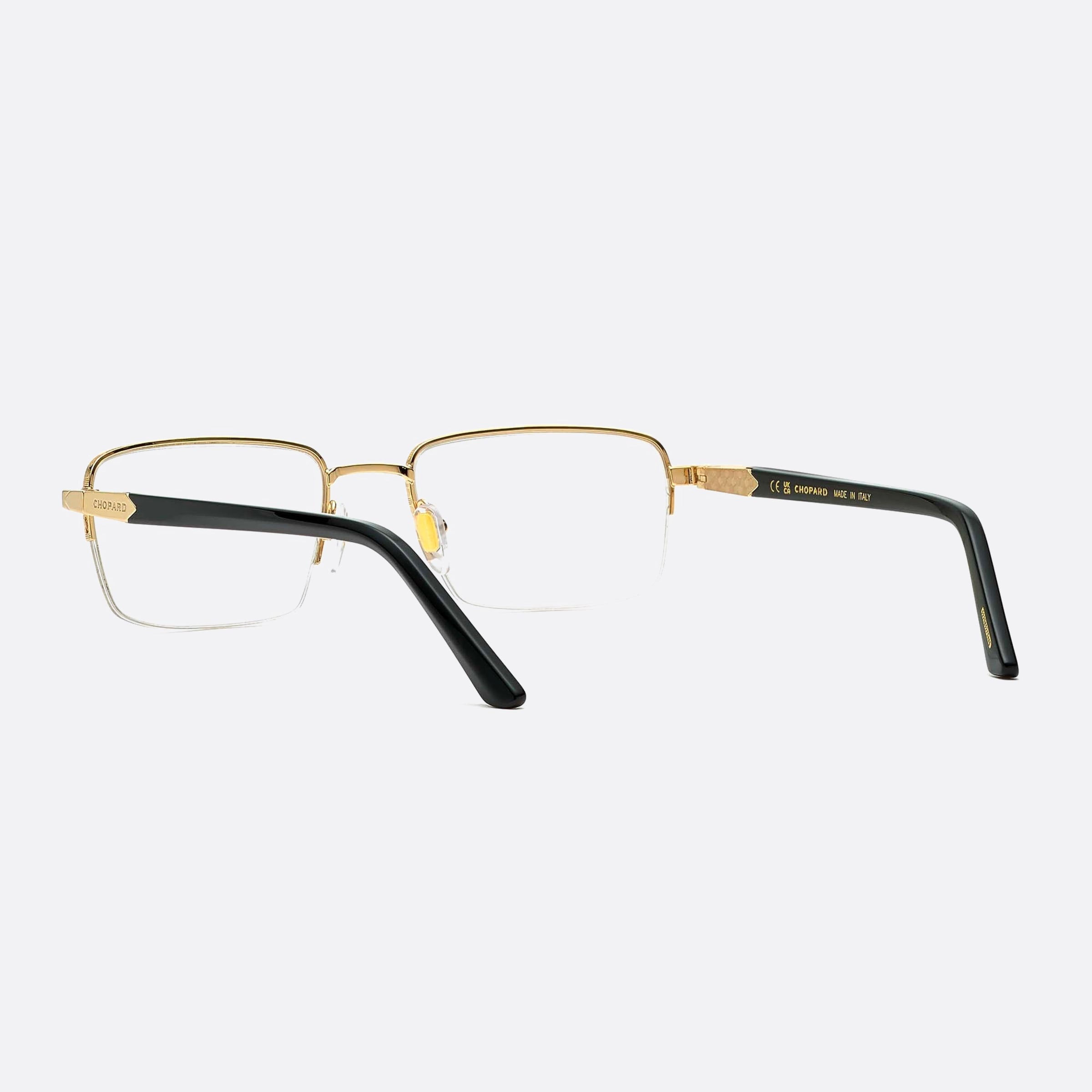 Chopard 55mm Vchg60 Rose Gold Geometric Unisex Eyeglasses - Detail View