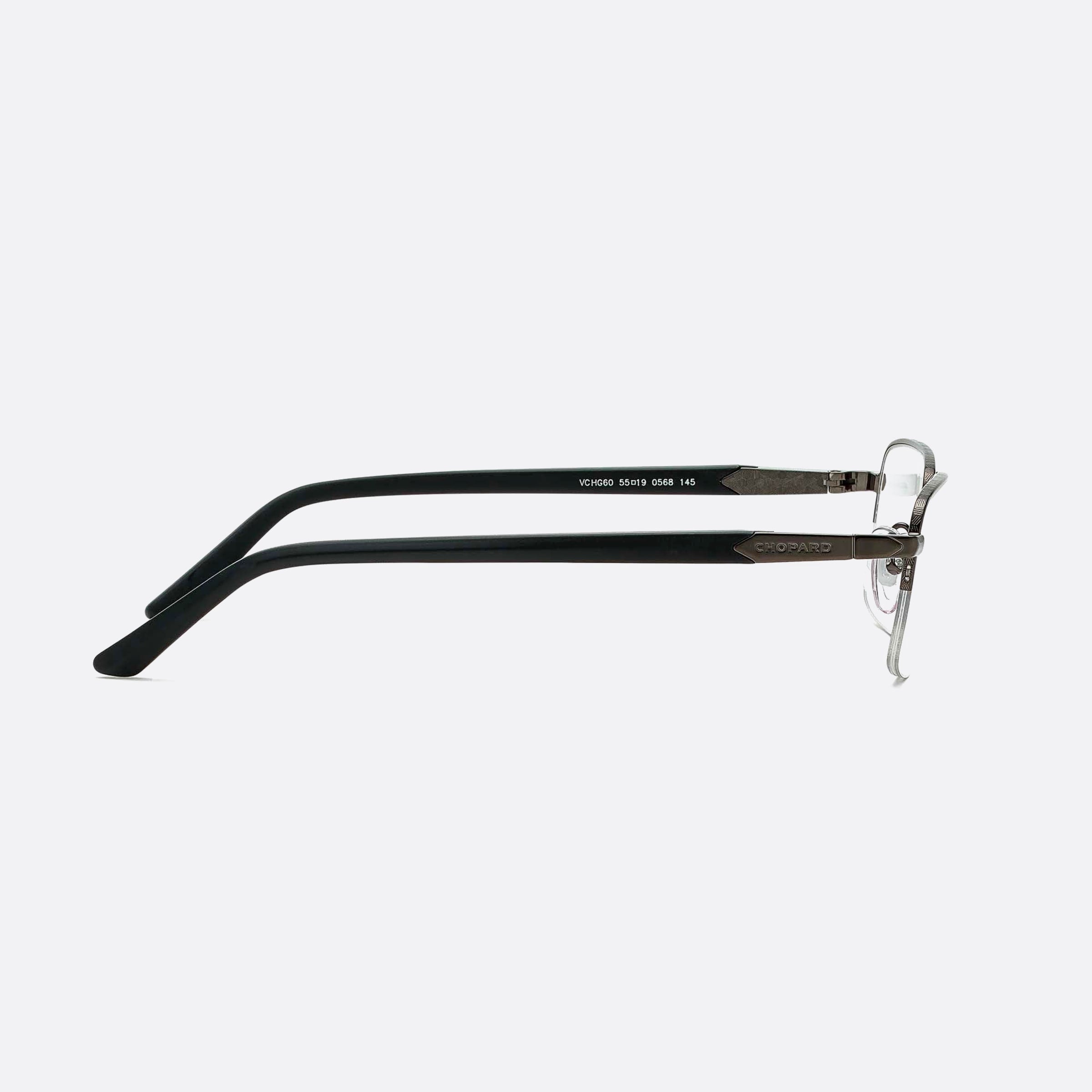 Chopard 55mm Vchg60 Ruthenium Geometric Unisex Eyeglasses - Additional Angle