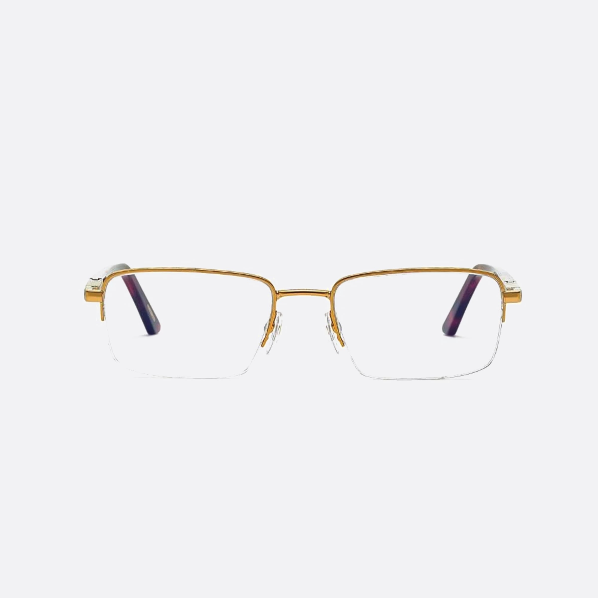 Chopard 55mm Vchg60 08ff Gold Geometric Unisex Eyeglasses - Main View