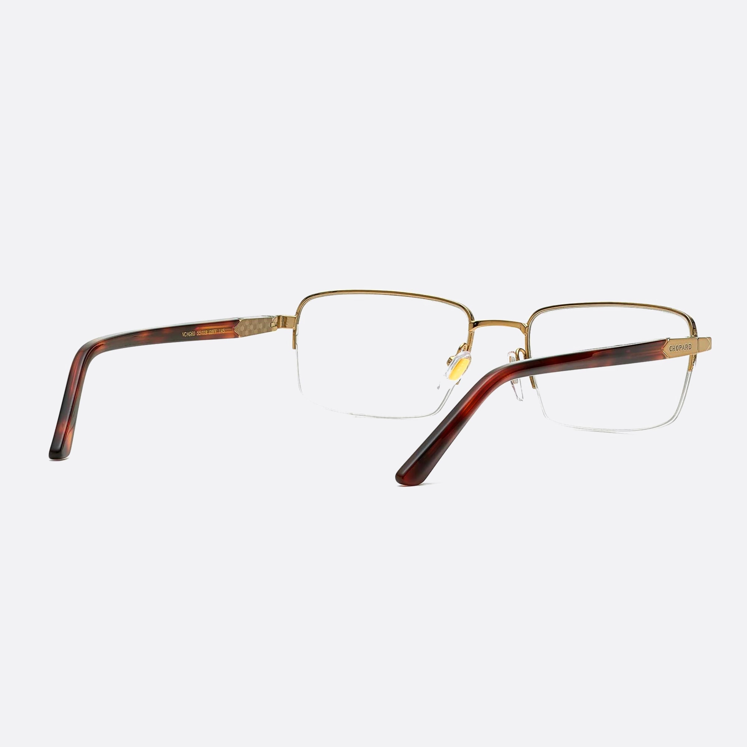 Chopard 55mm Vchg60 08ff Gold Geometric Unisex Eyeglasses - Lifestyle Shot