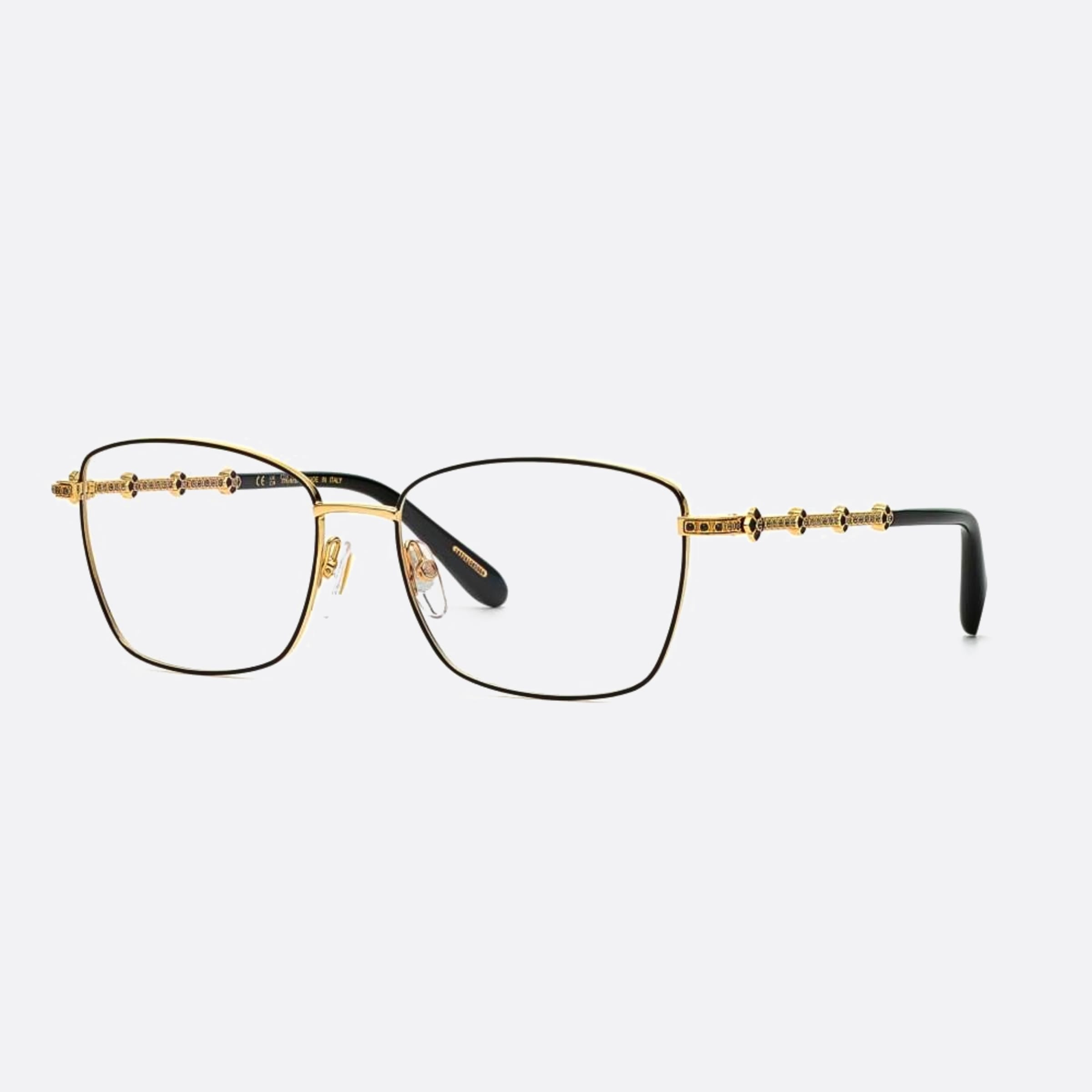Chopard 55mm Vchg65s Black Geometric Women Eyeglasses - Side View