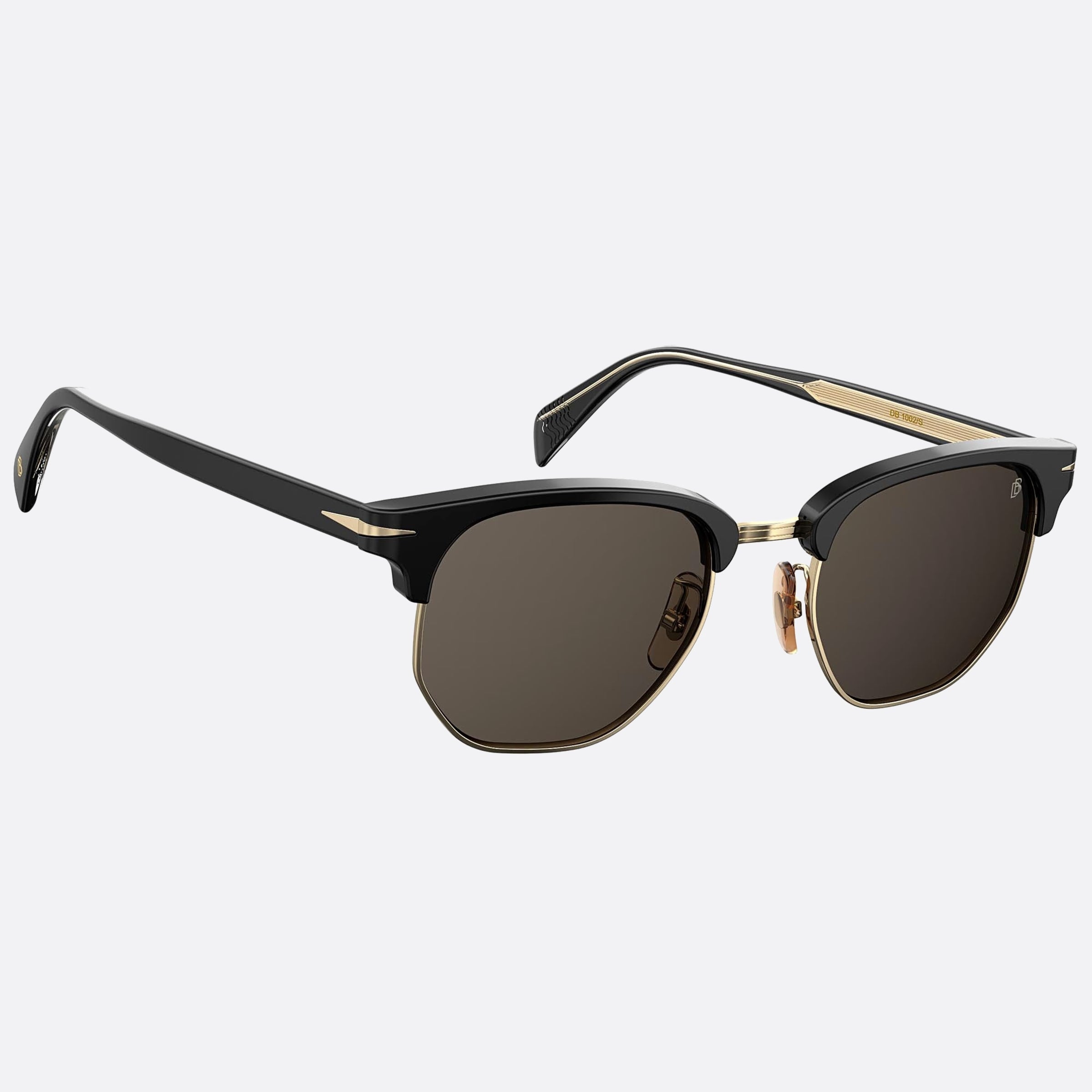 David 51mm Beckham 2m2 Black Geometric Men Sunglasses - Detail View