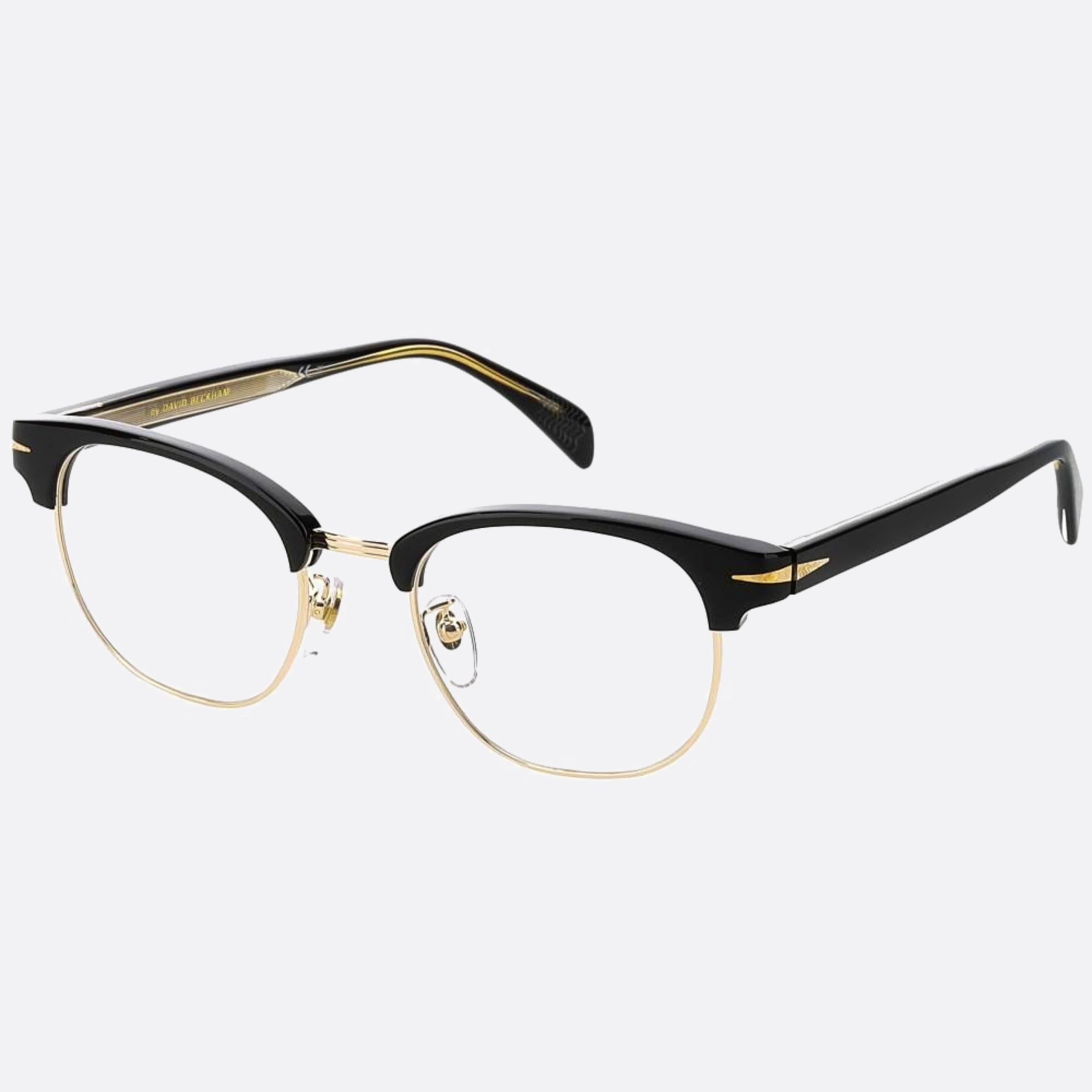 David 50mm Beckham Black Geometric Men Eyeglasses - Side View