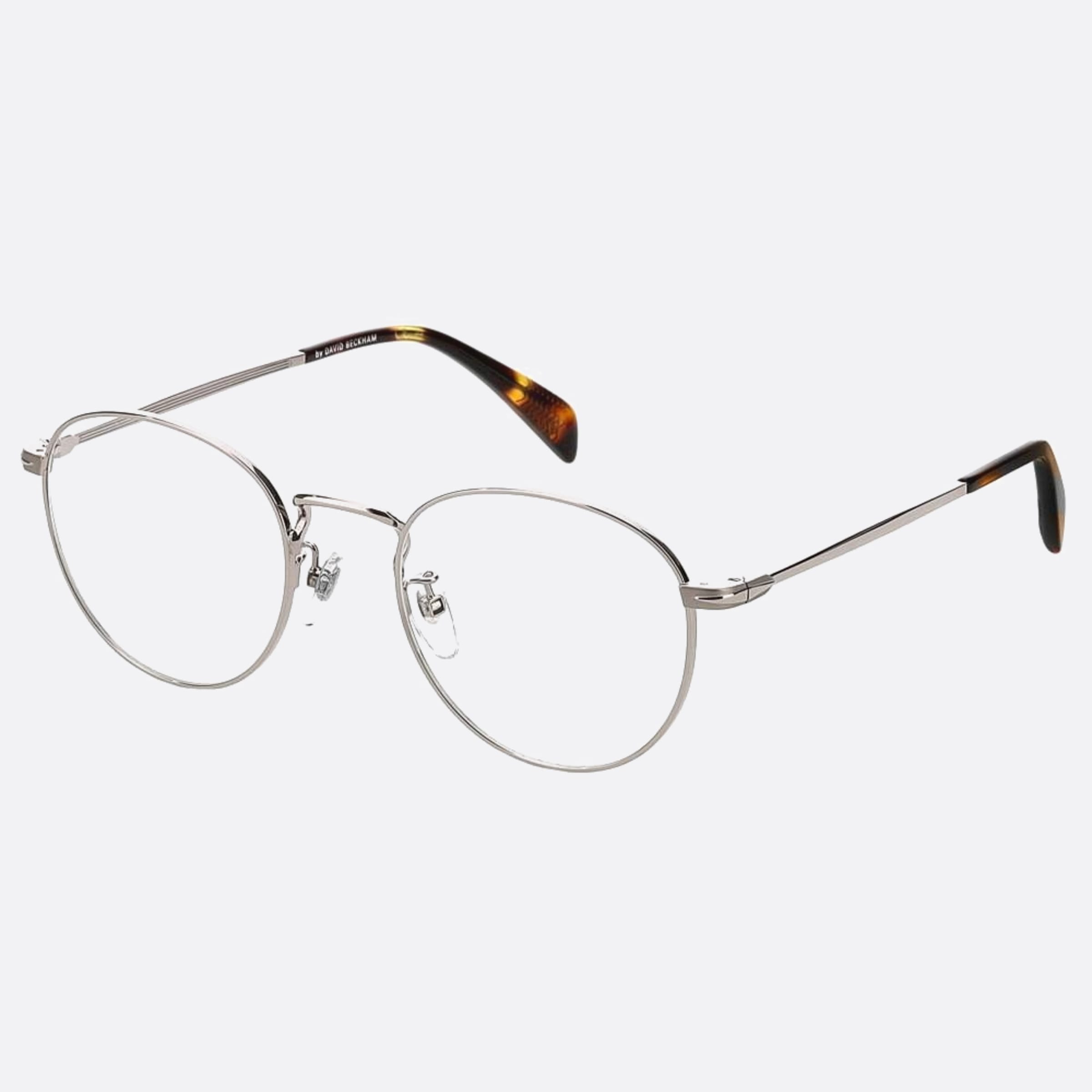 David 50mm Beckham 6lb Ruthenium Round Men Eyeglasses - Side View