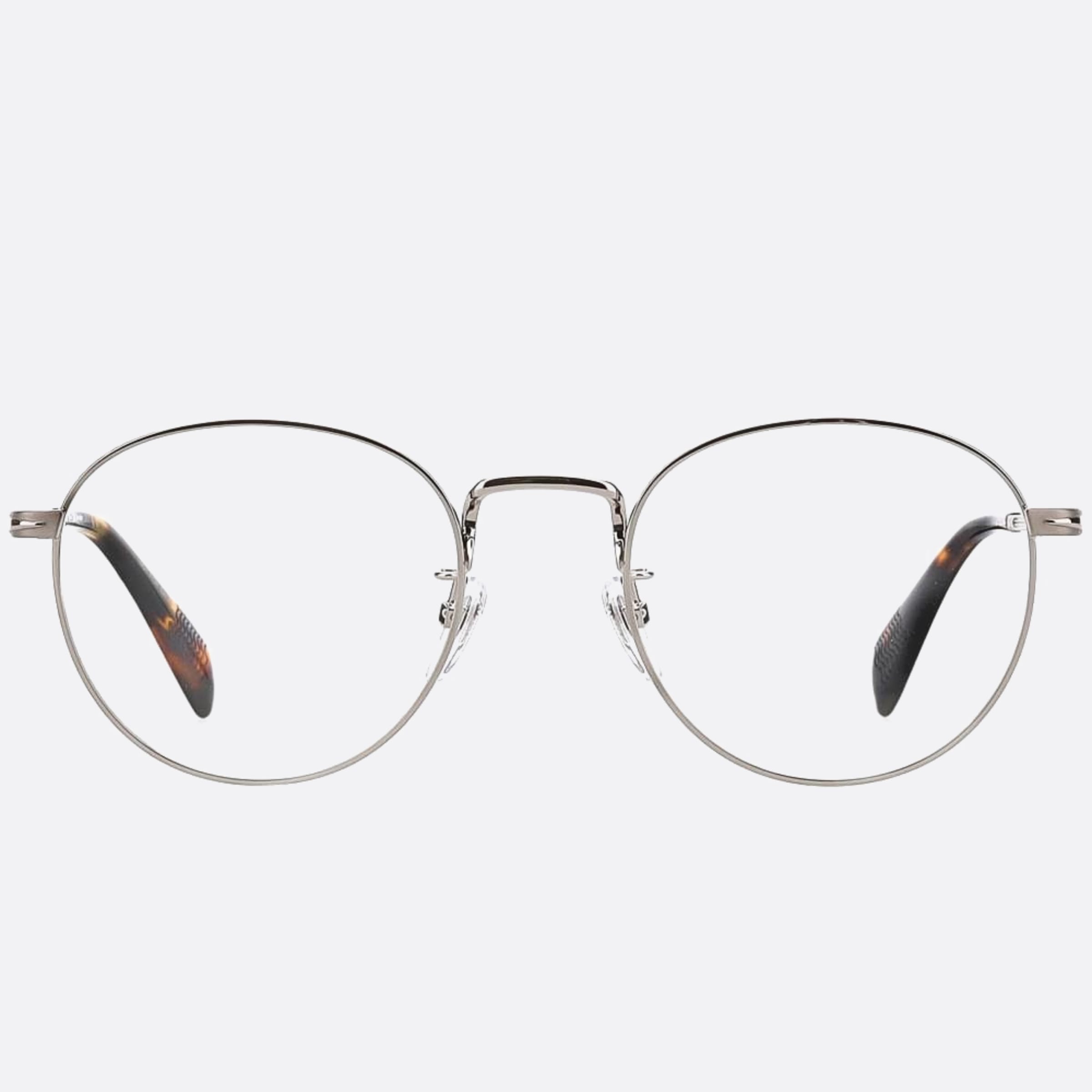 David 52mm Beckham 6lb Ruthenium Round Men Eyeglasses - Main View