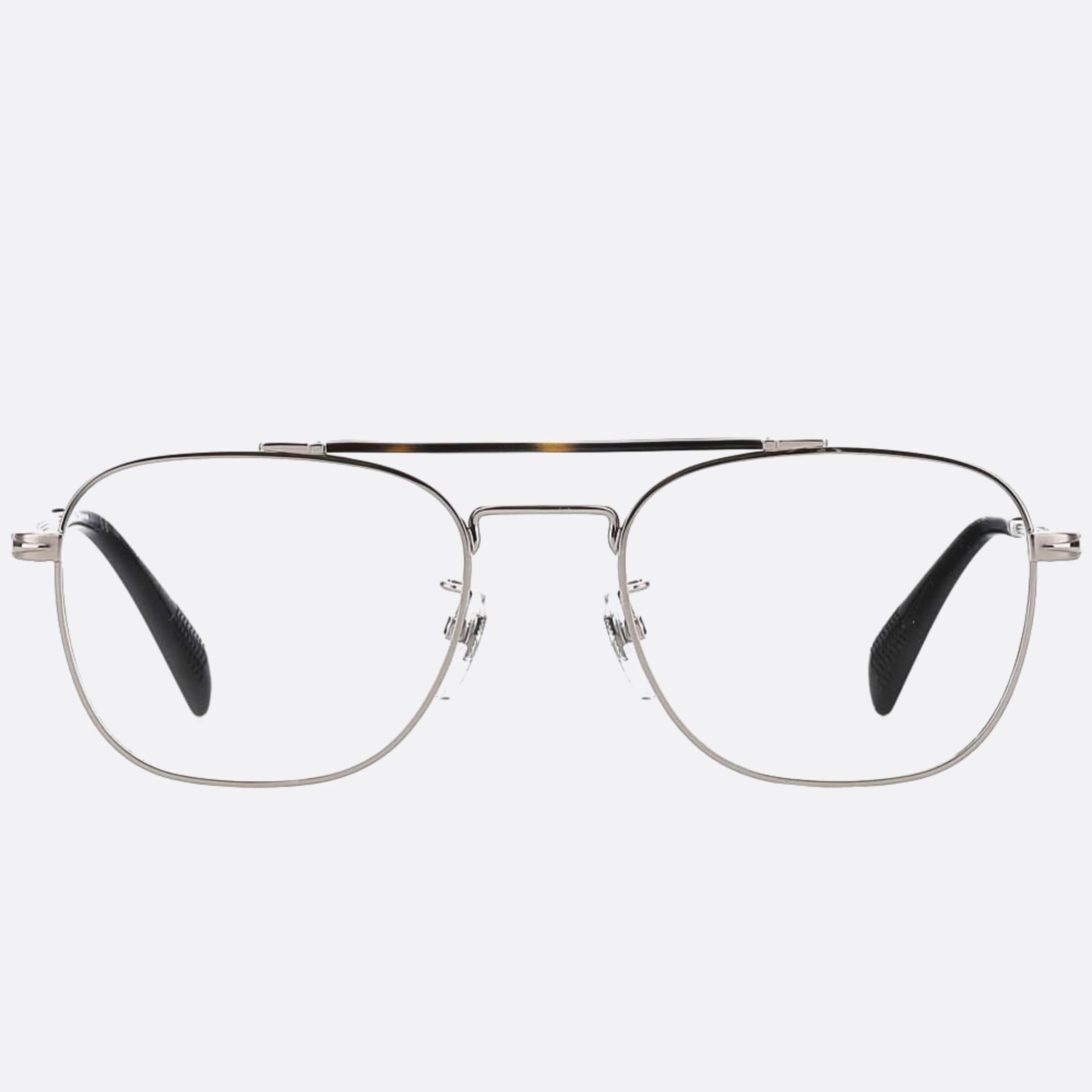 David 52mm Beckham 6lb Ruthenium Geometric Men Eyeglasses - Main View