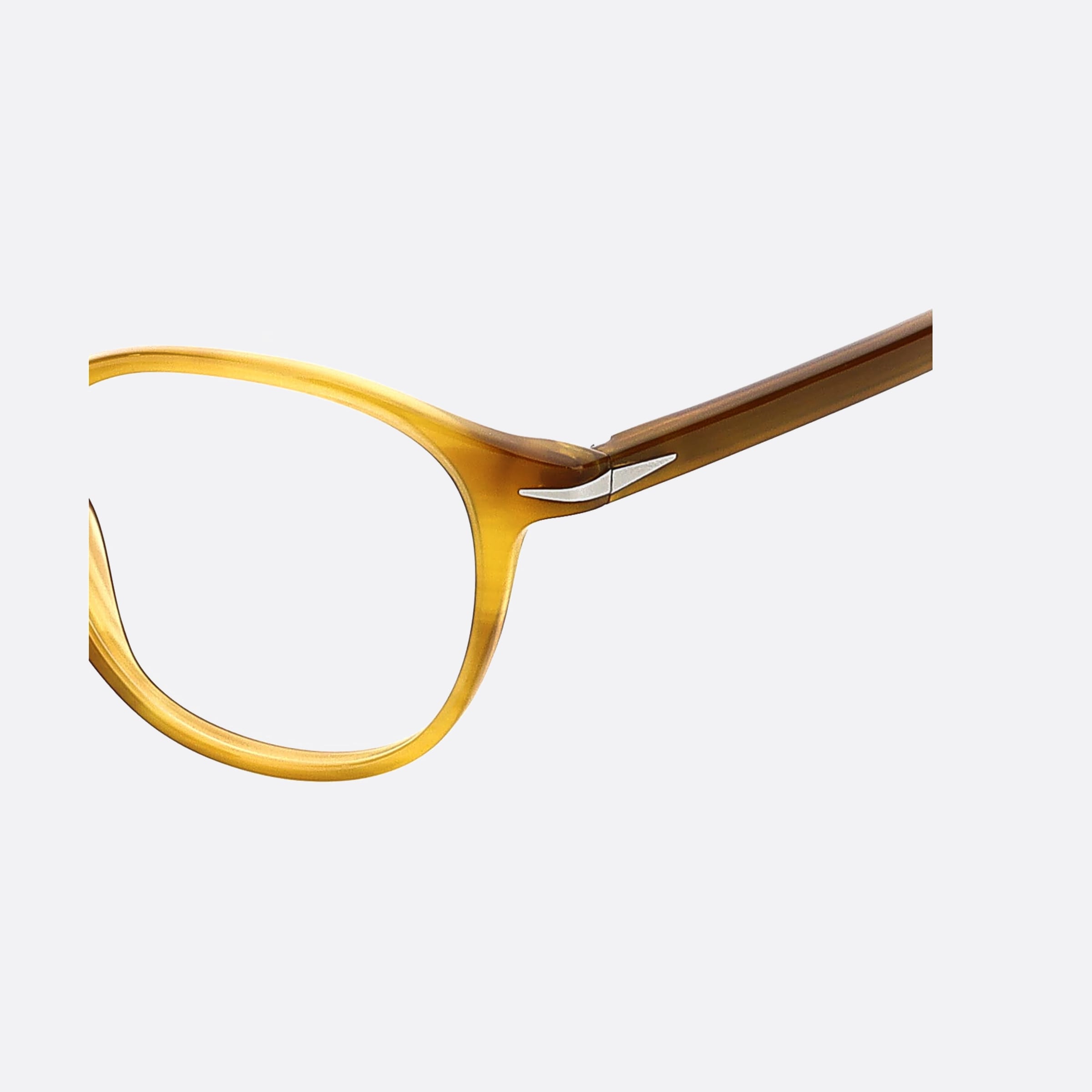 David 49mm Beckham Ex4 Brown Round Men Eyeglasses - Lifestyle Shot