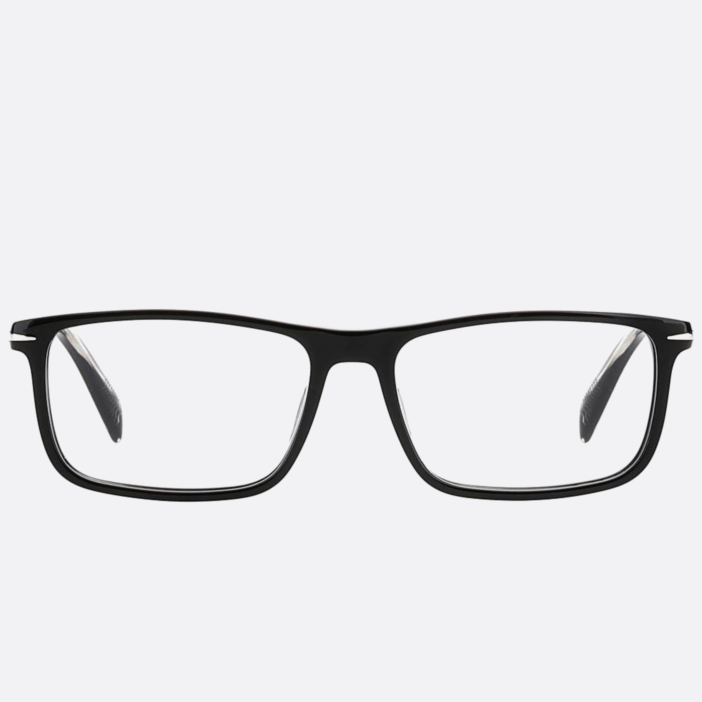 David 54mm Beckham Black Geometric Men Eyeglasses - Main View