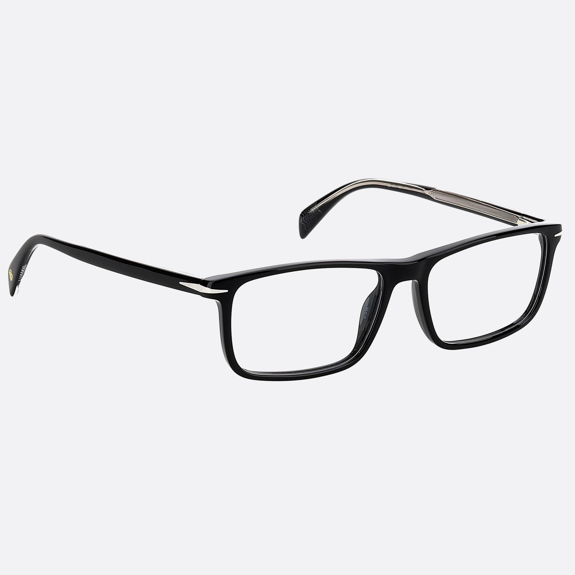 David 54mm Beckham Black Geometric Men Eyeglasses - Detail View