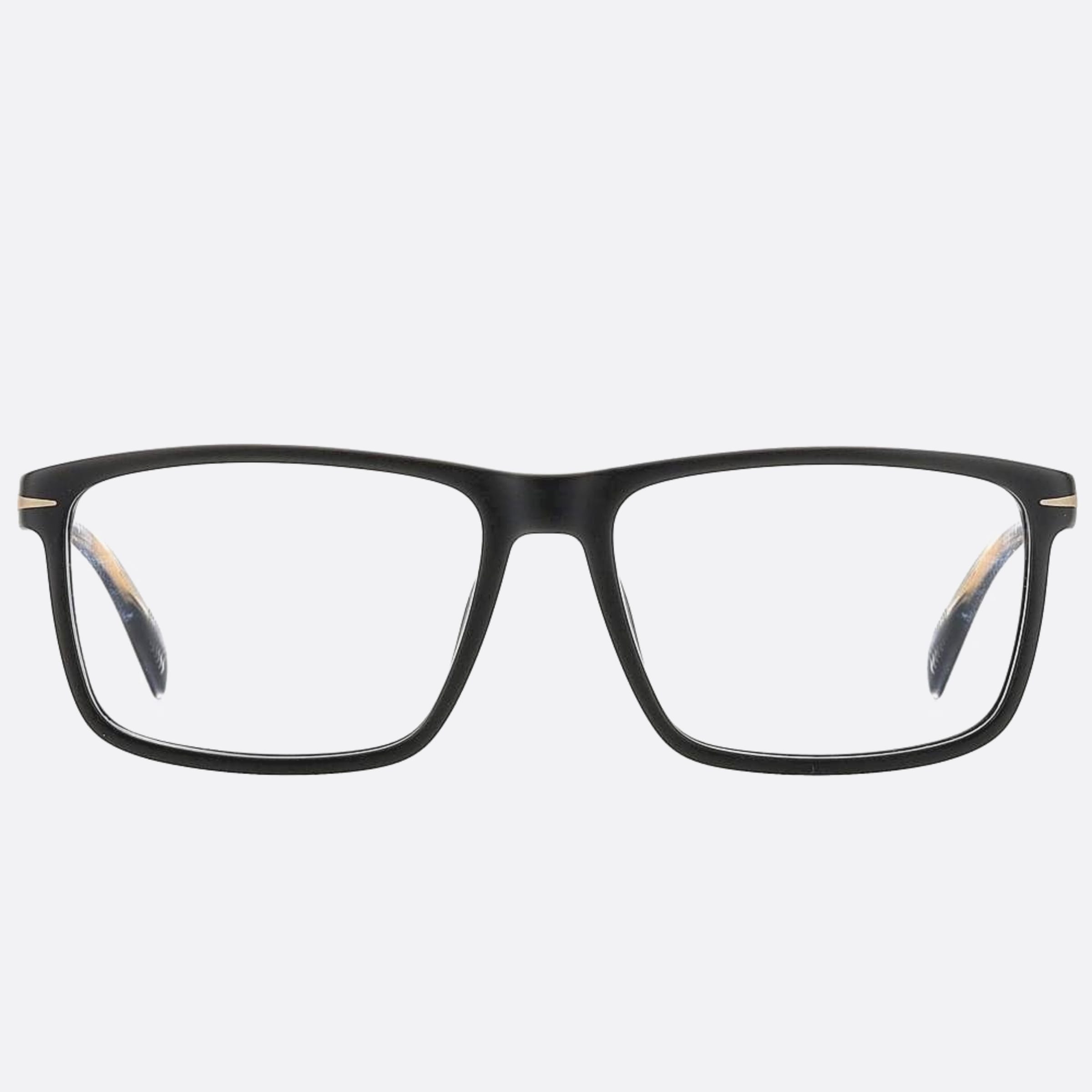 David 58mm Beckham Black Geometric Men Eyeglasses - Main View