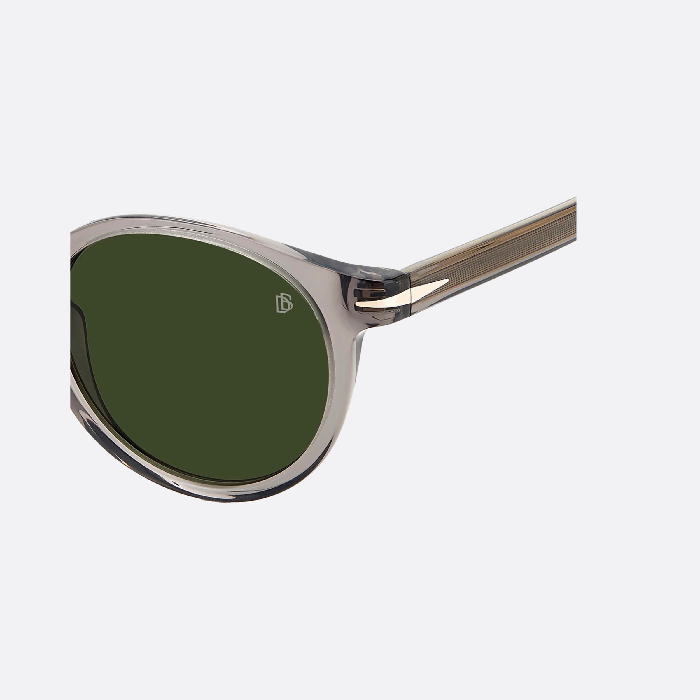 David 49mm Beckham Kb7 Grey Round Men Sunglasses - Lifestyle Shot