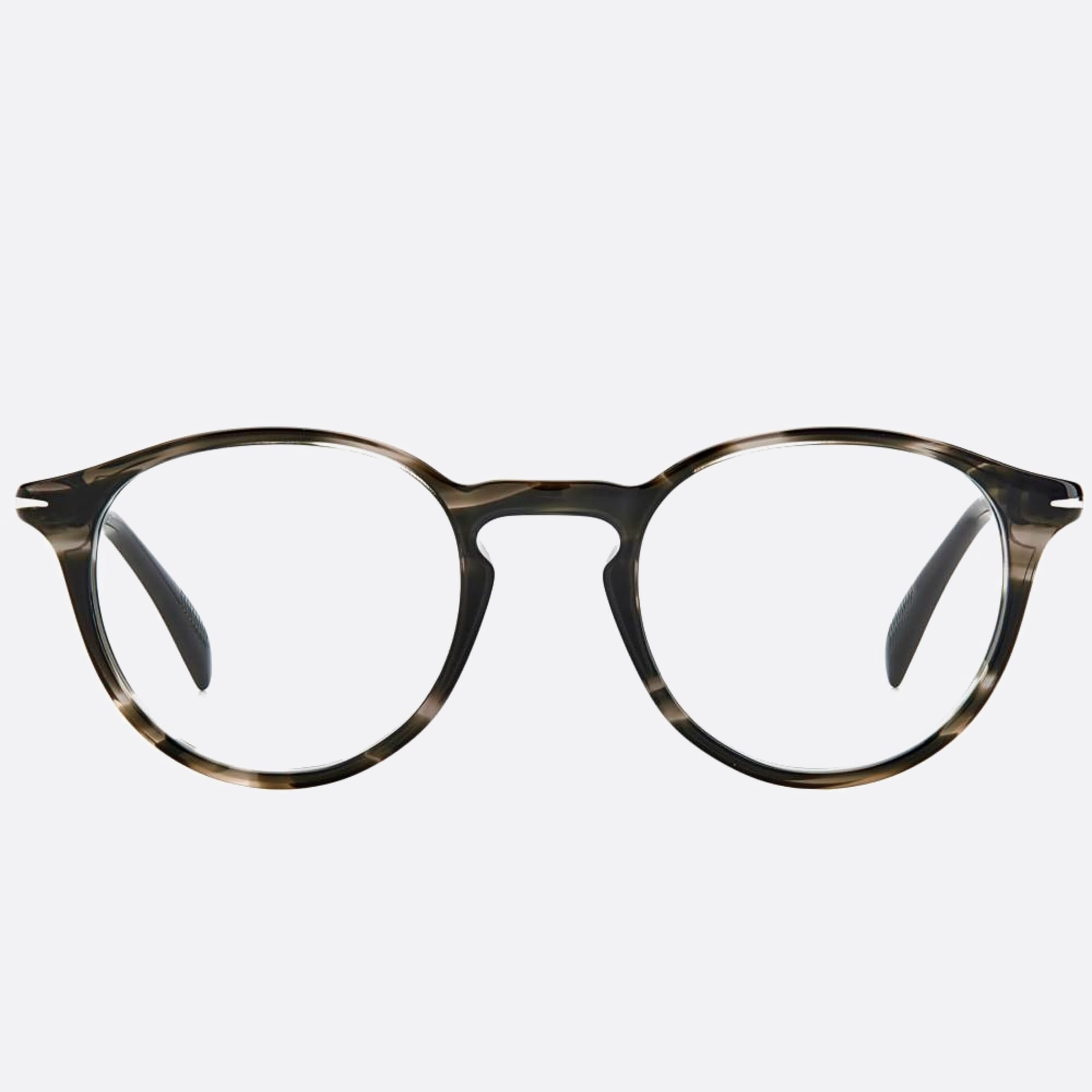 David 48mm Beckham 2w8 Grey Round Men Eyeglasses - Main View