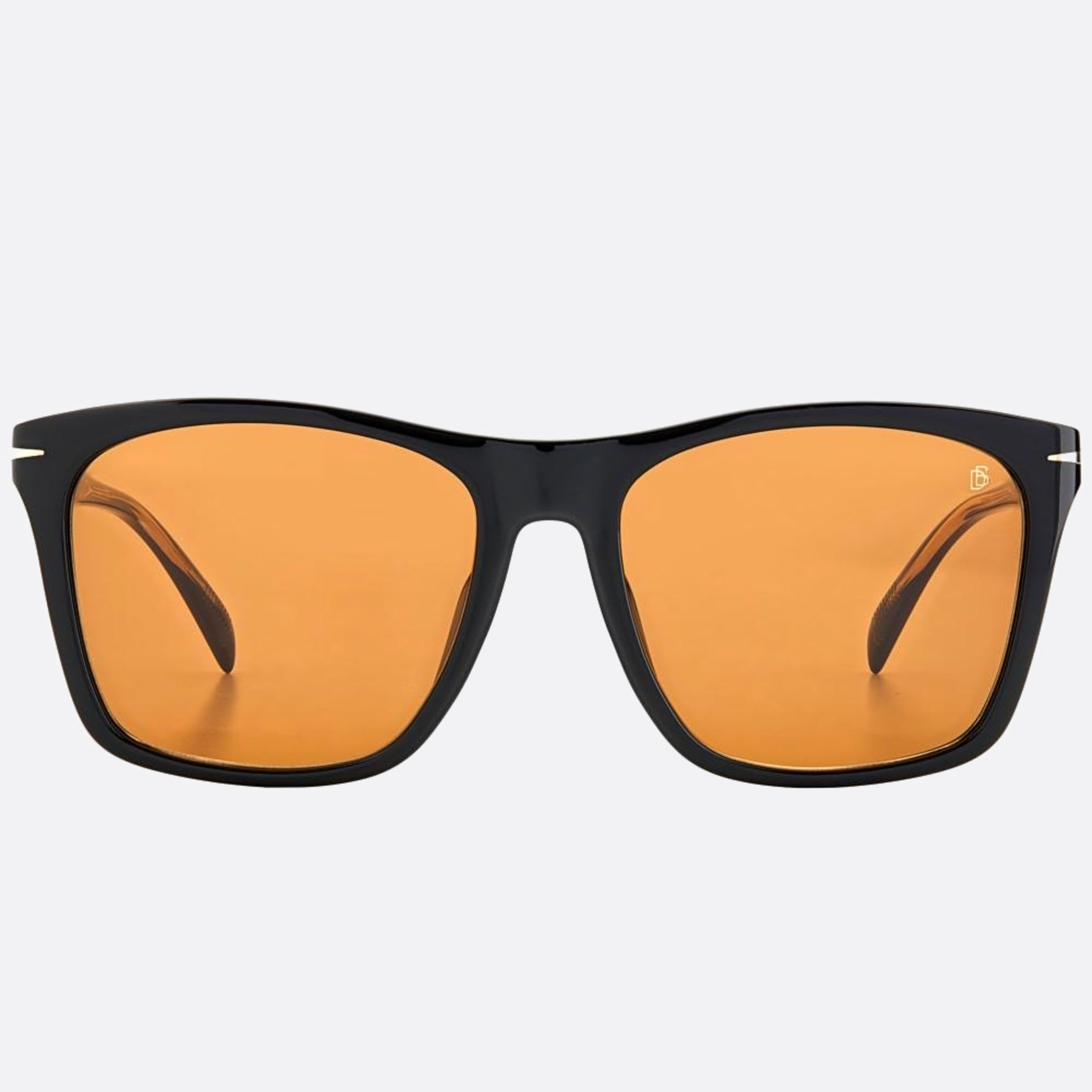 David 57mm Beckham Black Squared Men Sunglasses - Main View