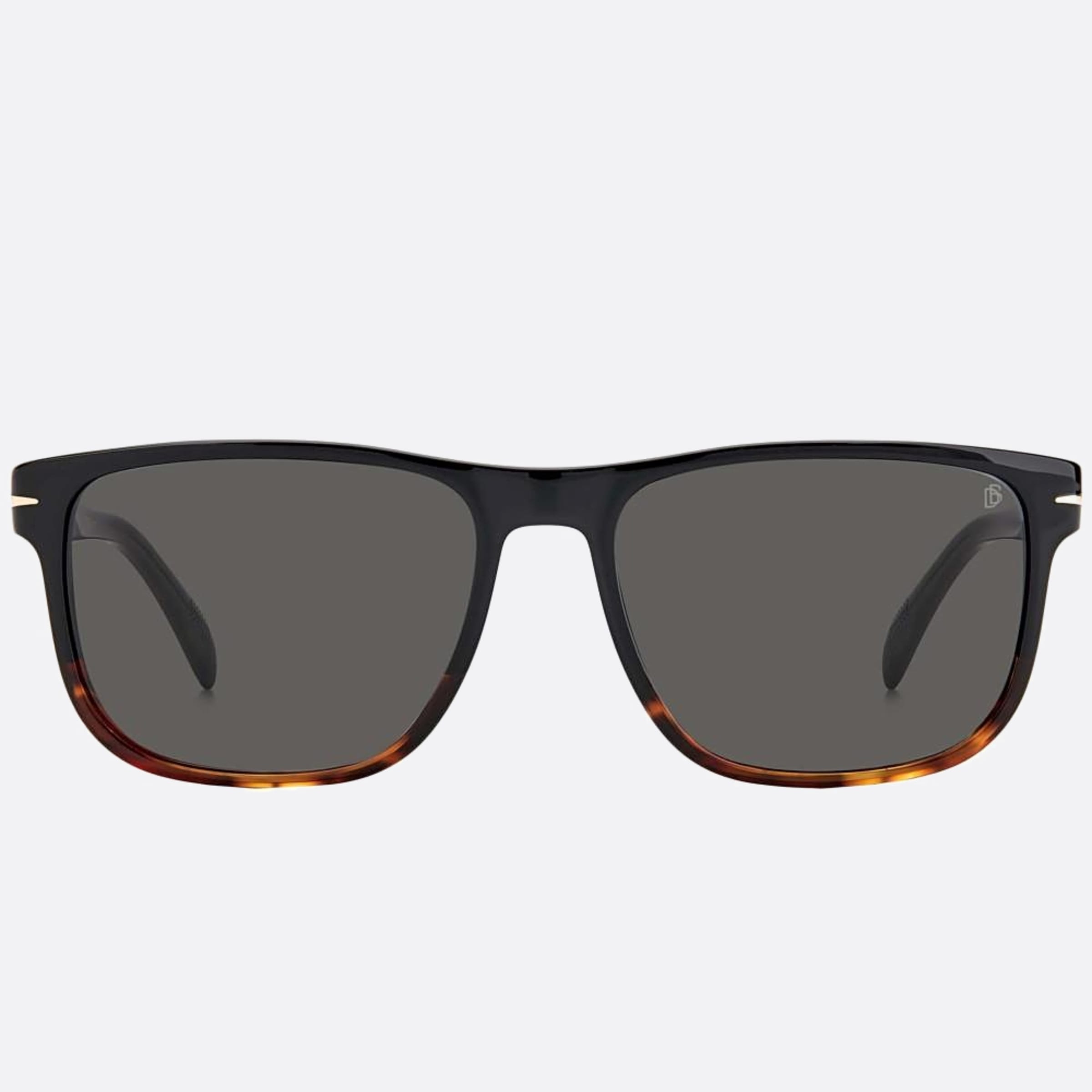 David 57mm Beckham 37n Black Squared Men Sunglasses - Main View