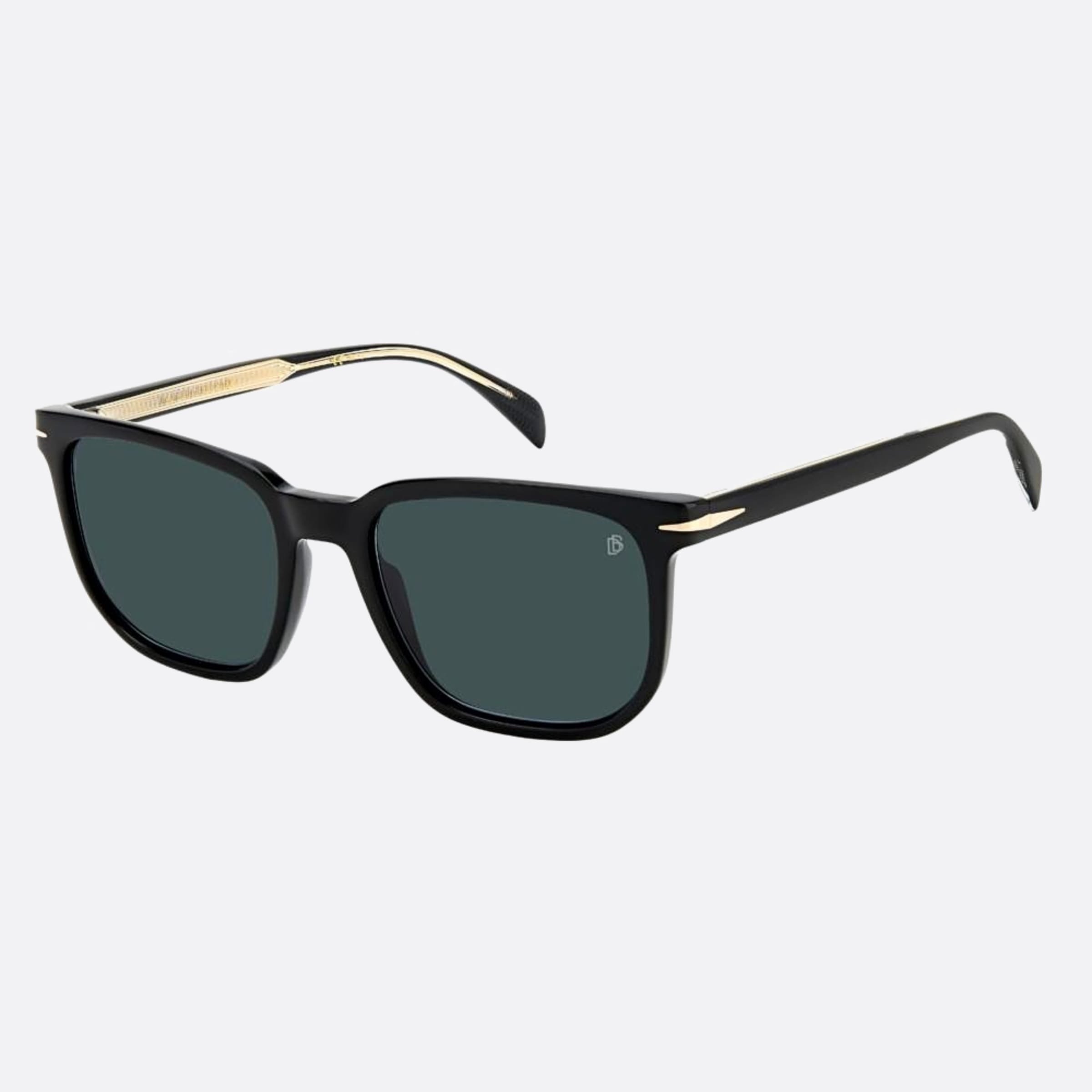 David 54mm Beckham Black Squared Men Sunglasses - Side View