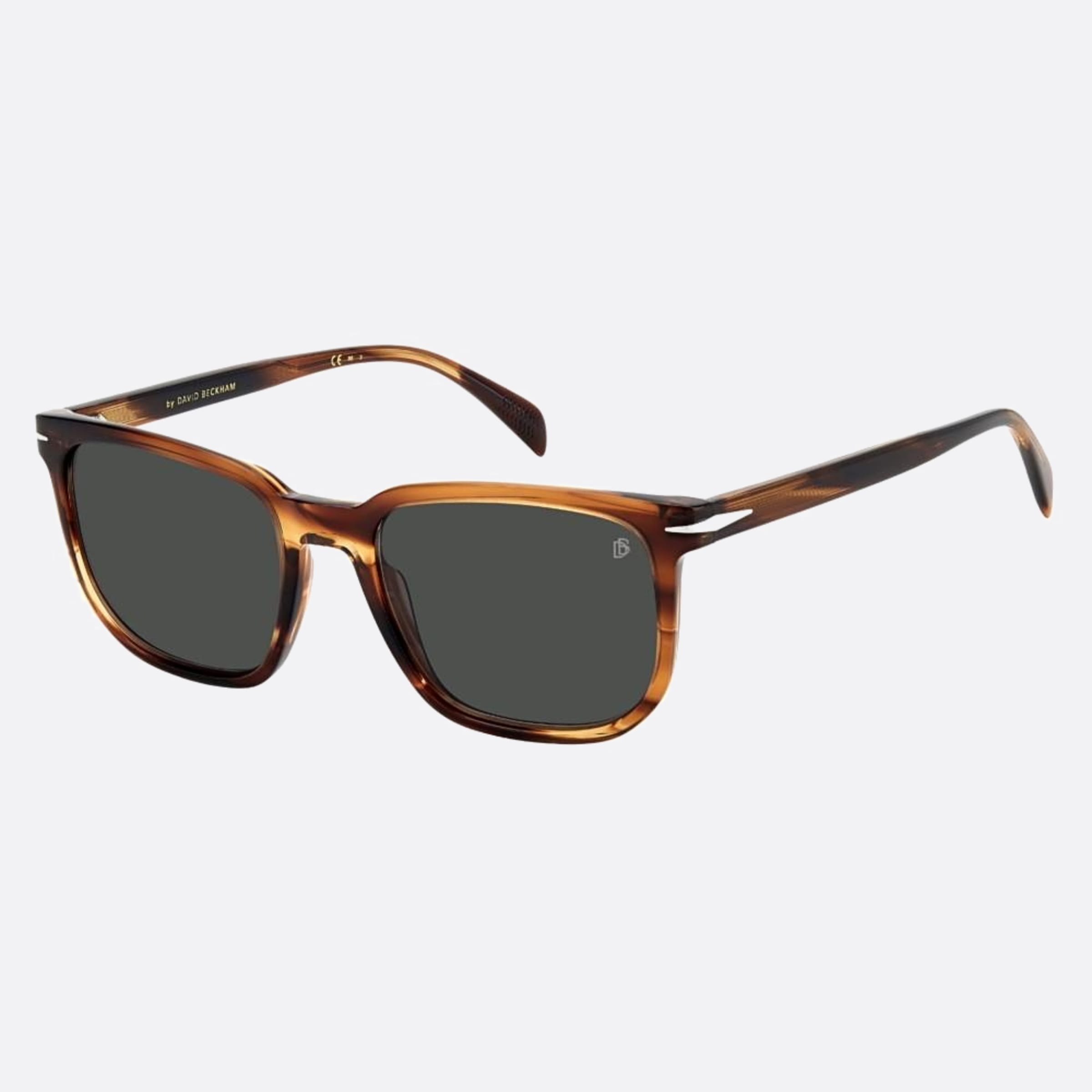 David 54mm Beckham Kvi Brown Squared Men Sunglasses - Side View